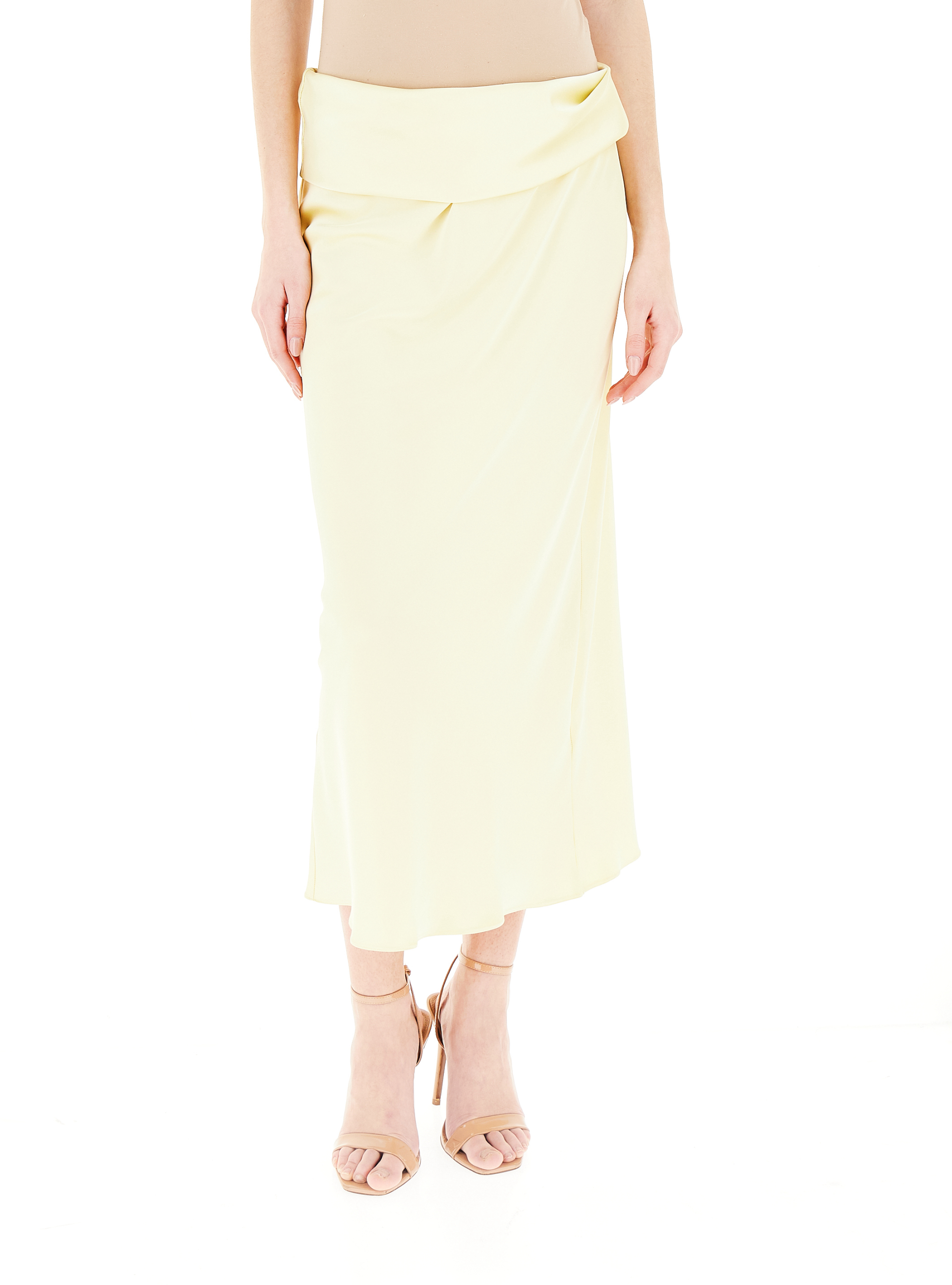 PATRIZIA PEPE Gonna midi GIALLO