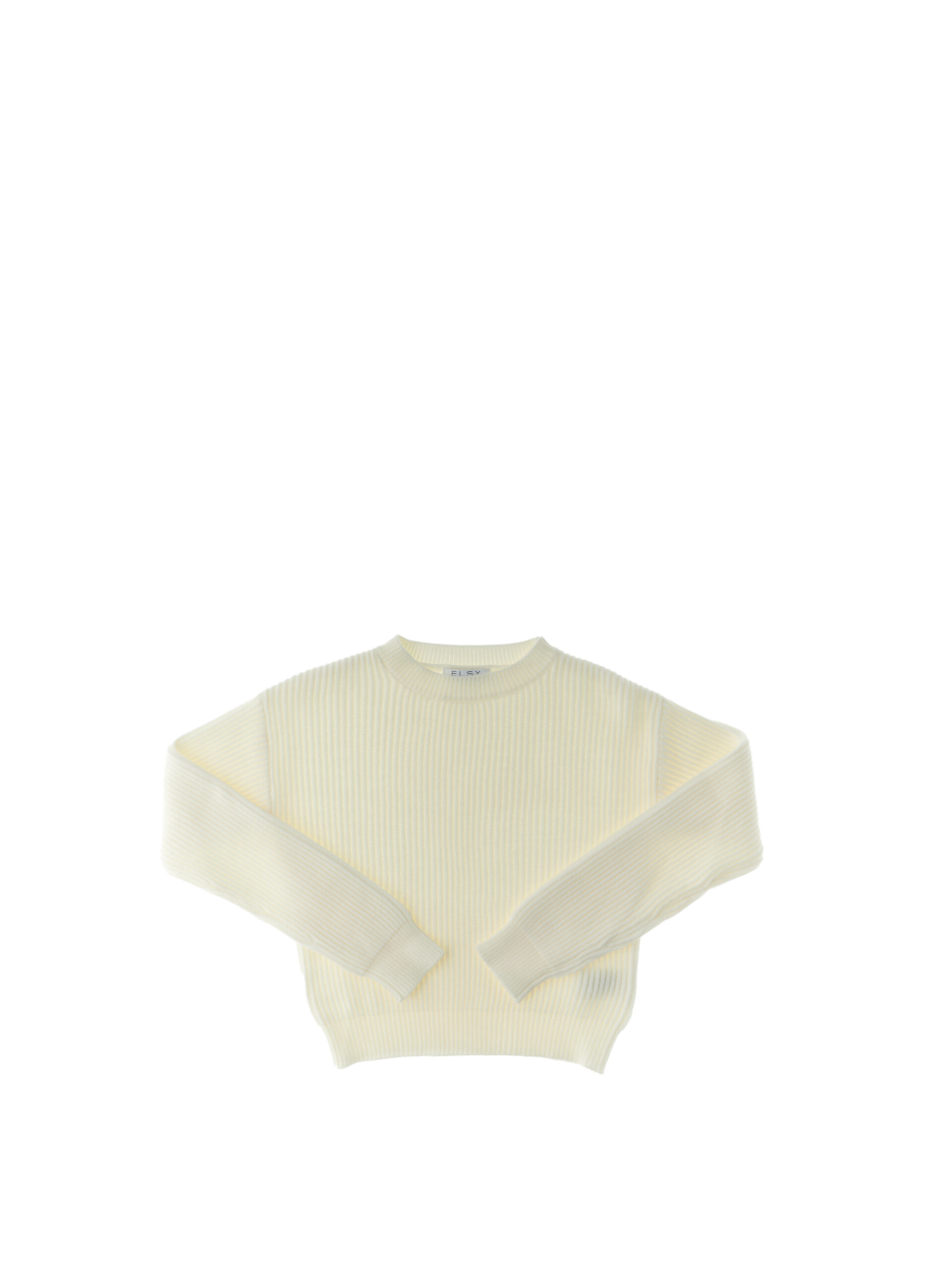 E.L.S.Y. Maglione a costine BURRO