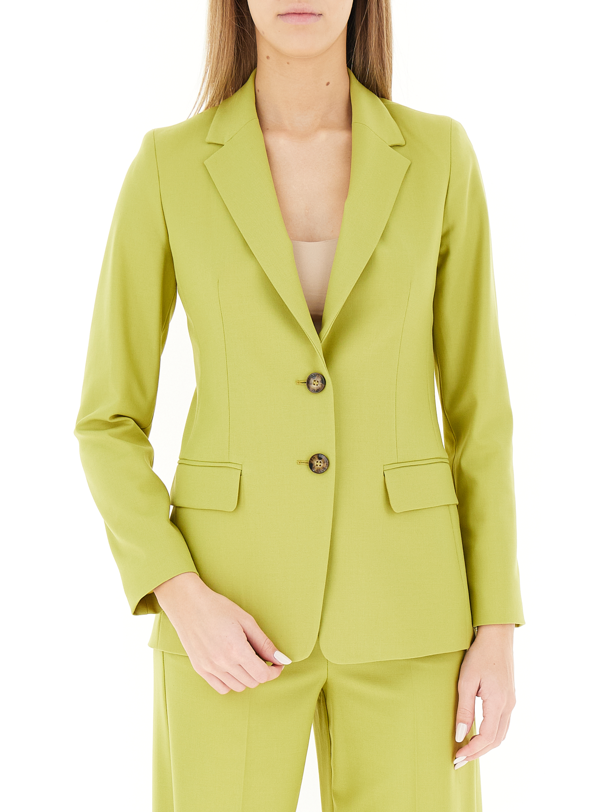 Blazer monopetto VERDE LIME 46