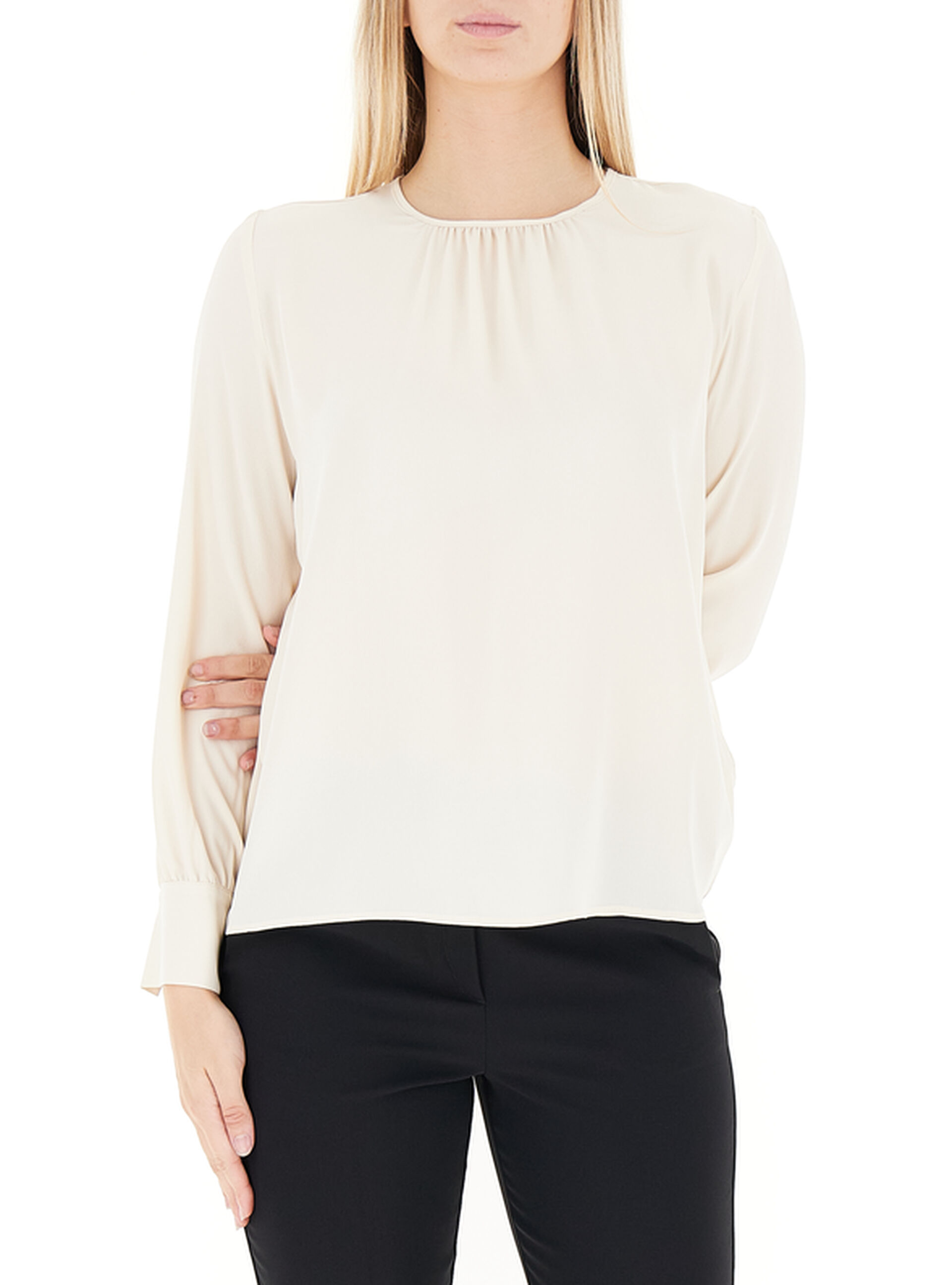 I BLUES Blusa misto seta BURRO 48