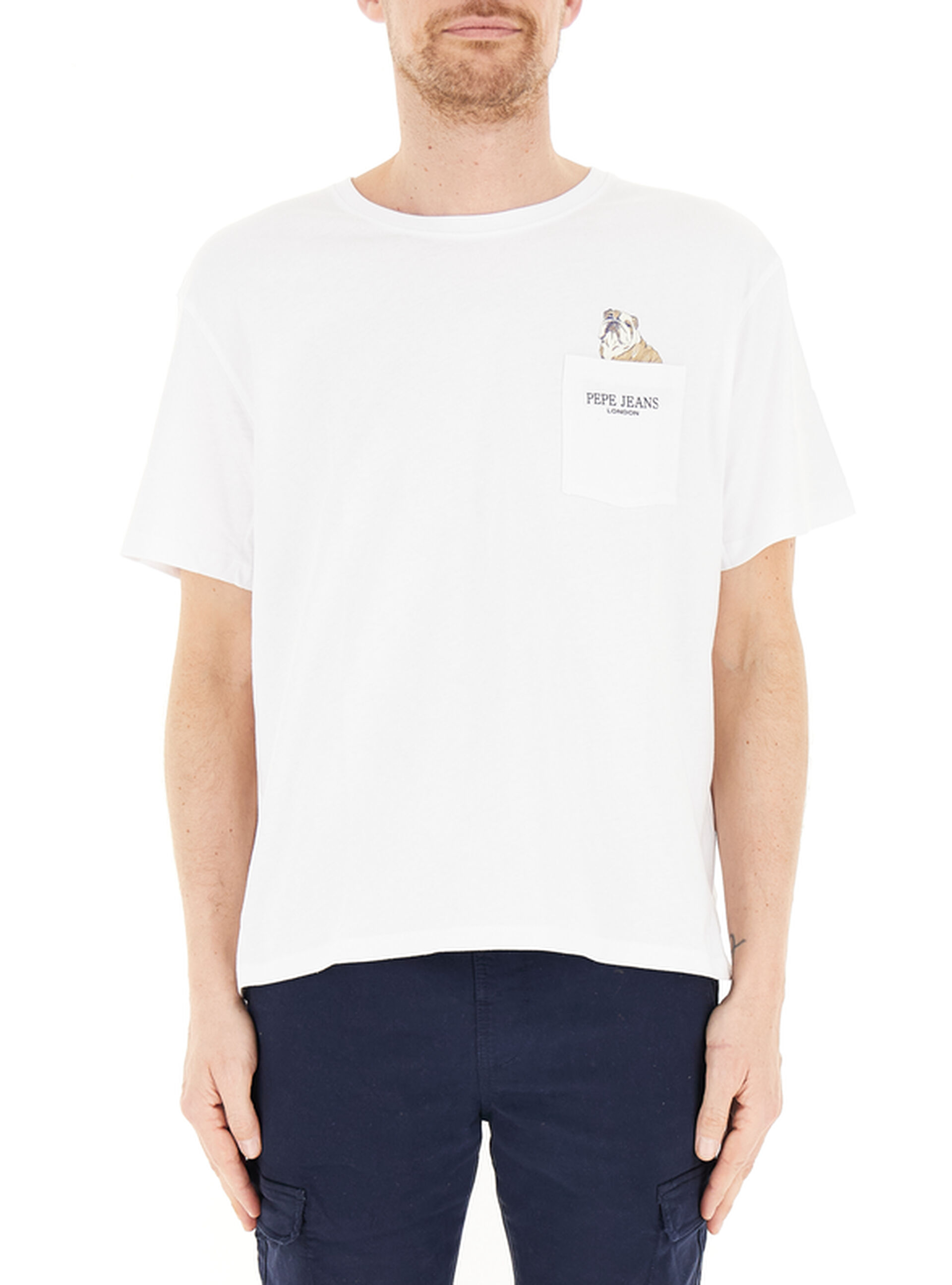 T-shirt girocollo BIANCO XXL