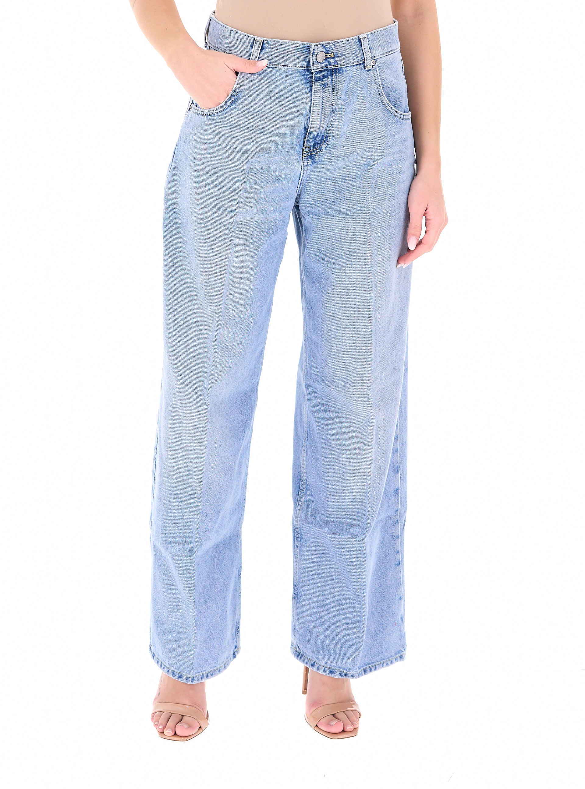 VICOLO Jeans in cotone AZZURRO