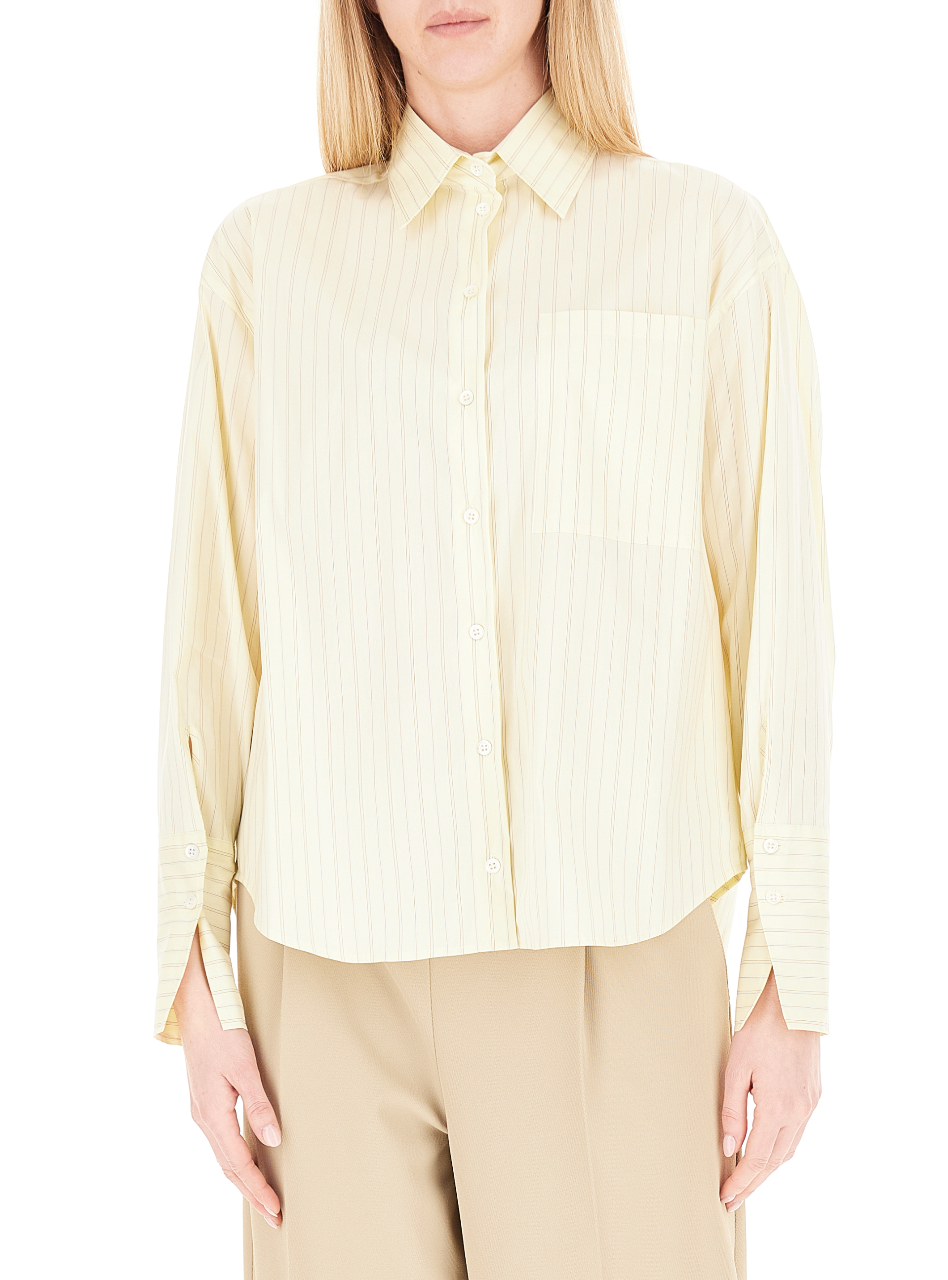 Camicia a righe VANIGLIA 44