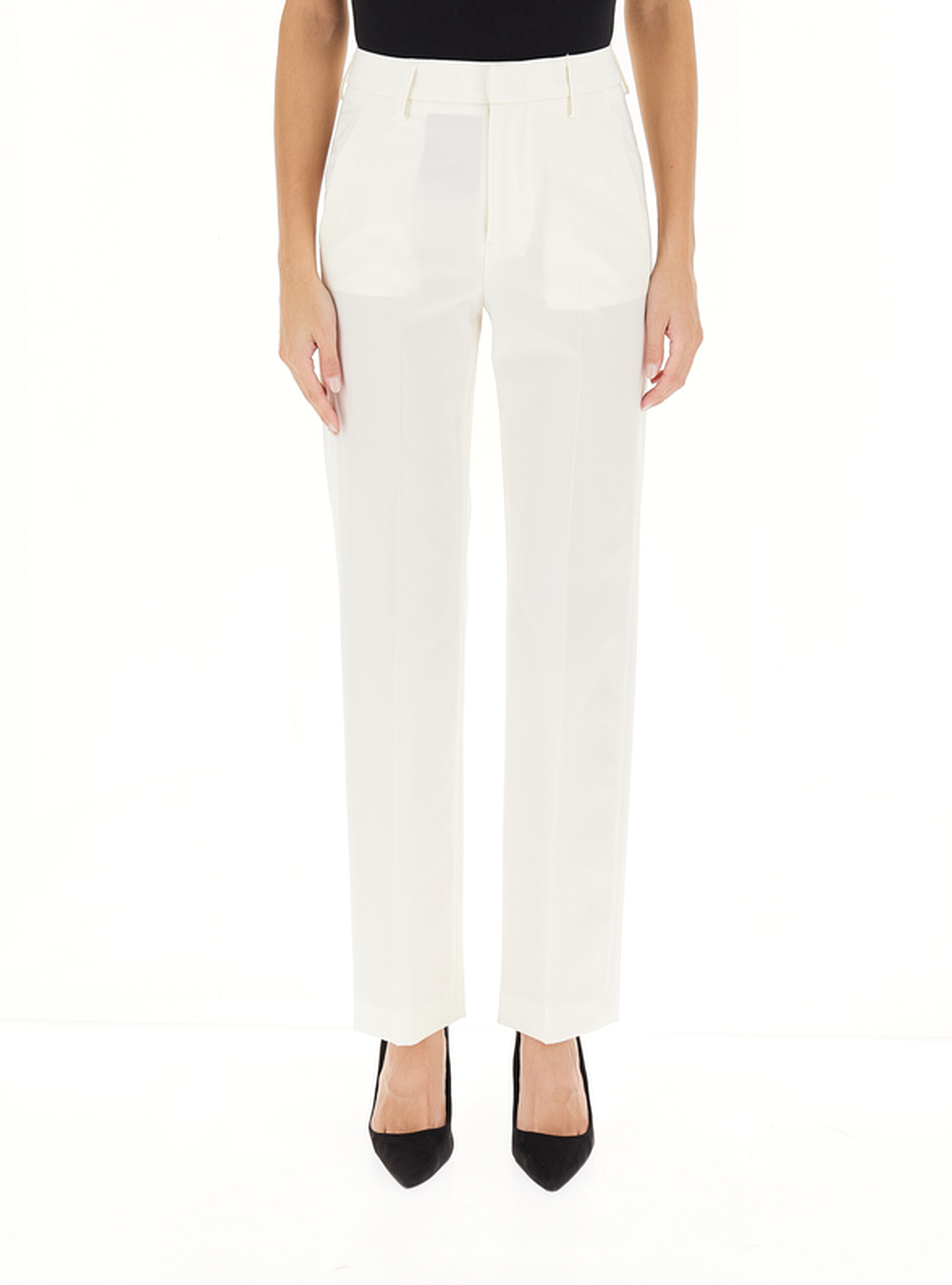 Pantalone gamba dritta BIANCO
