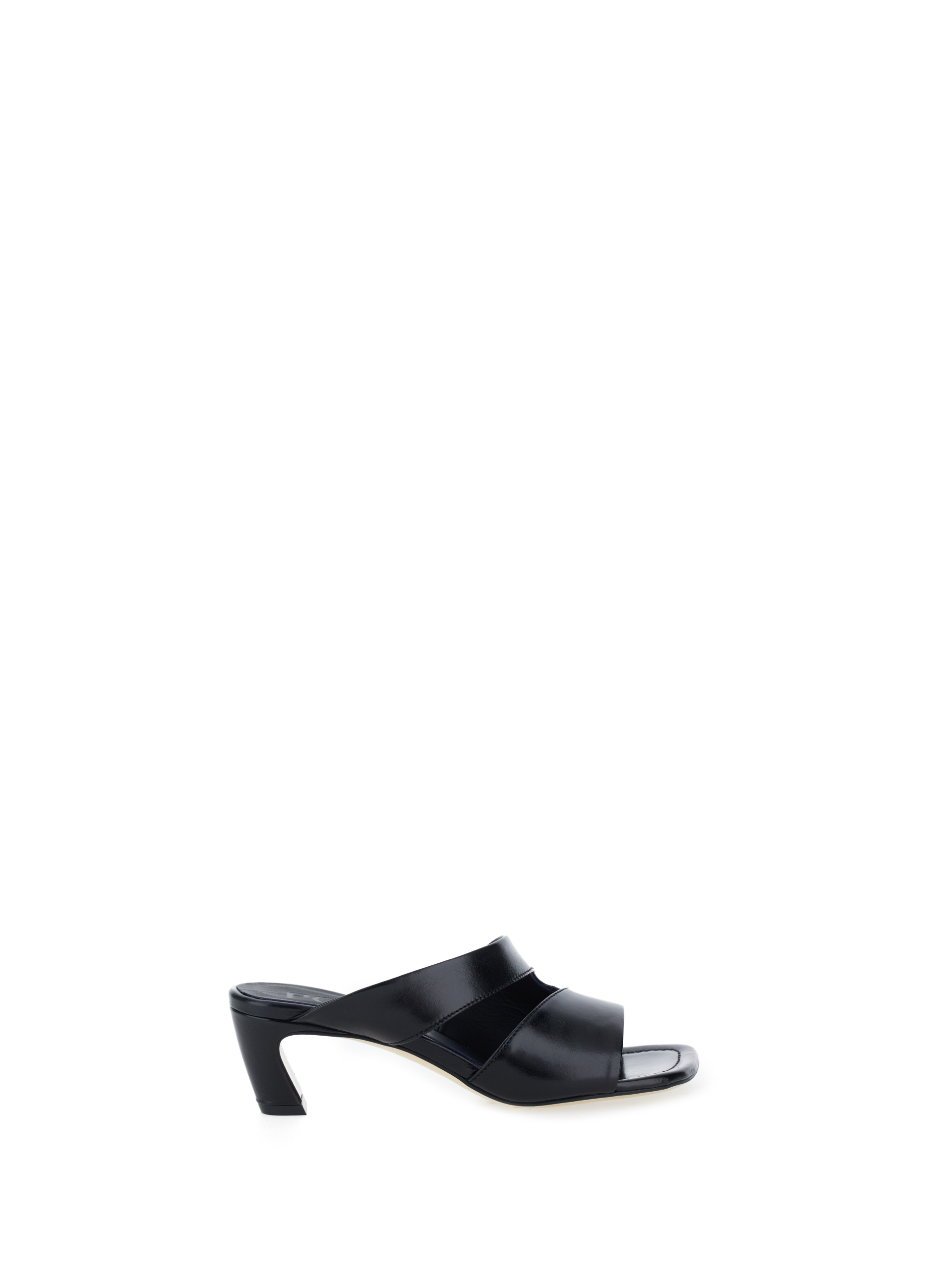 POEVE Sandalo in pelle NERO 39