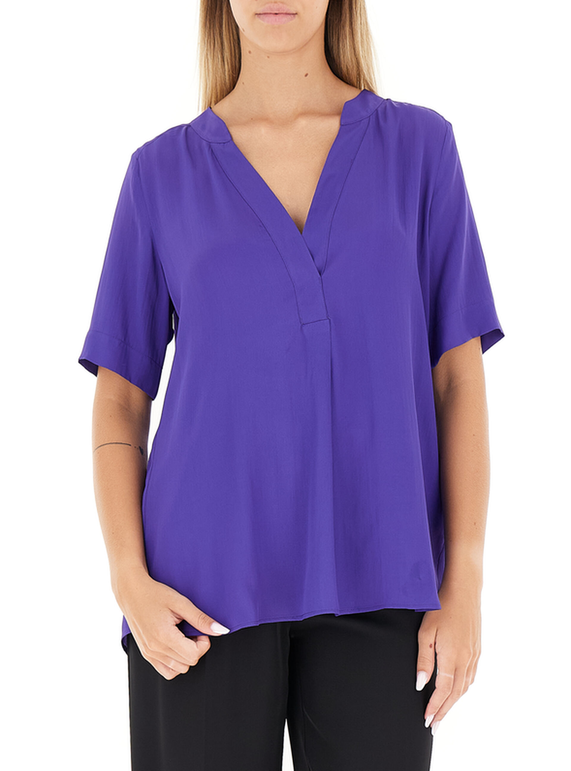 LINKS Blusa scollo a V VIOLA