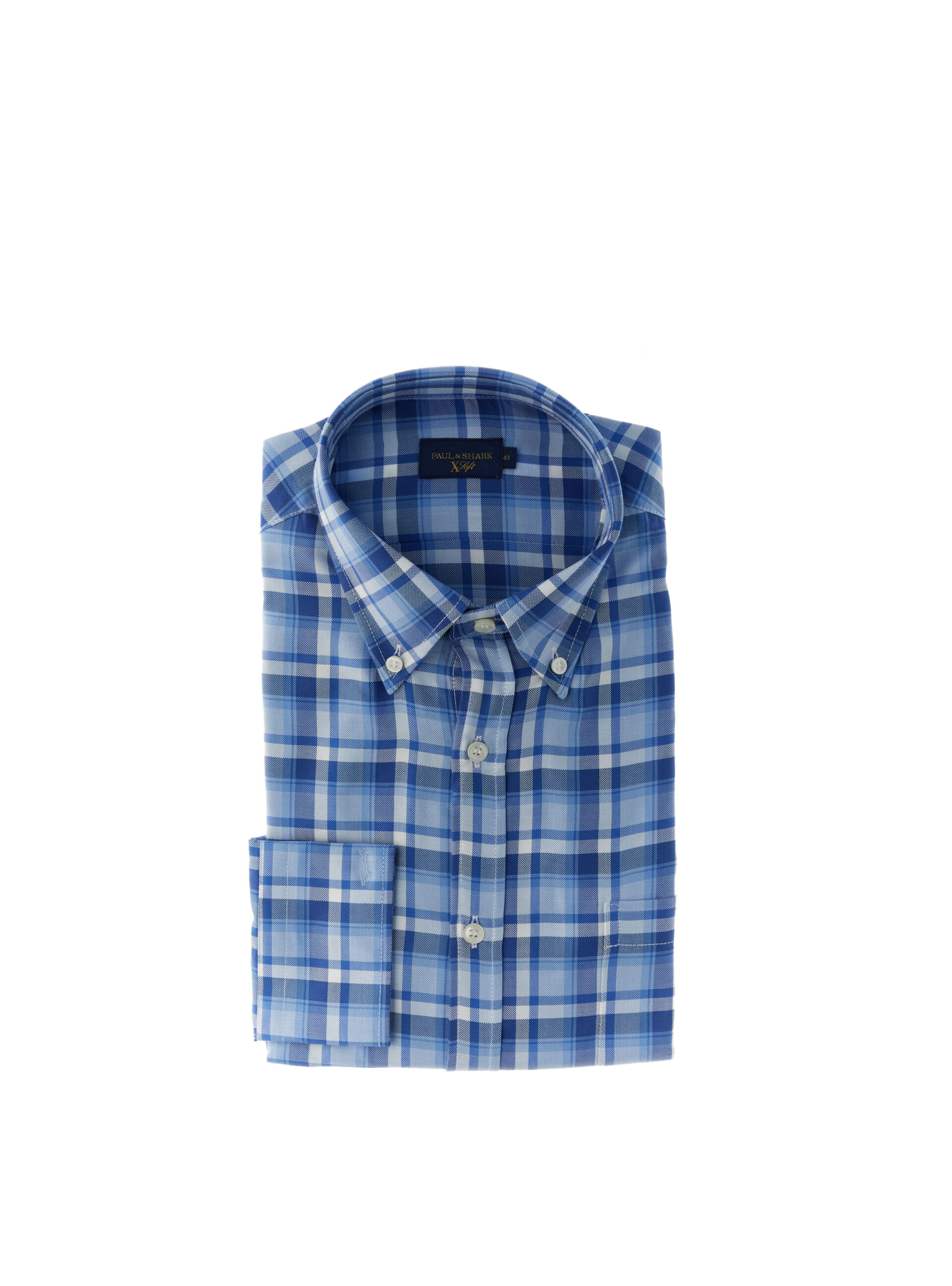 Camicia a quadri BLU CHIARO