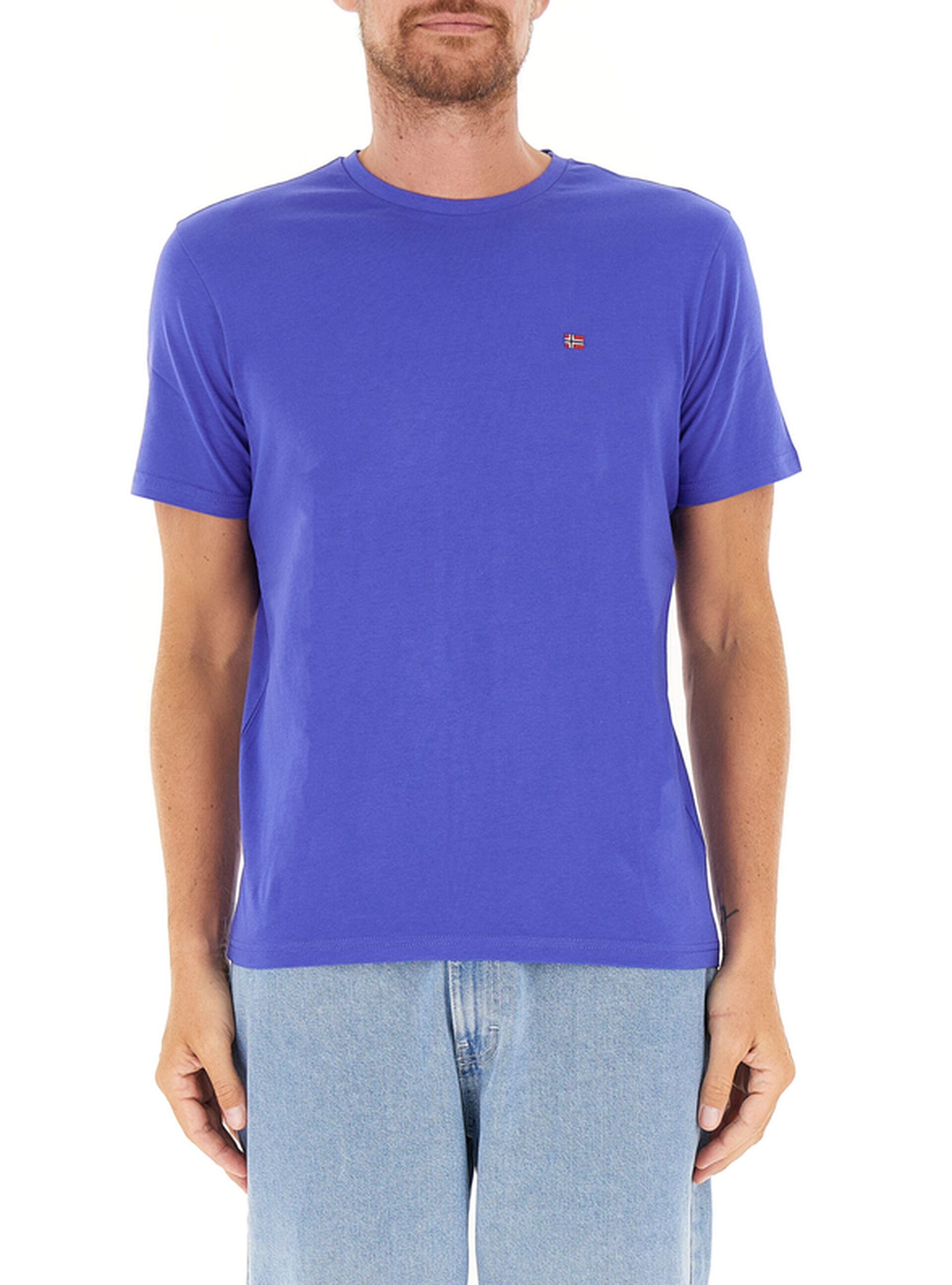 T-shirt girocollo BLU ELETTRICO M