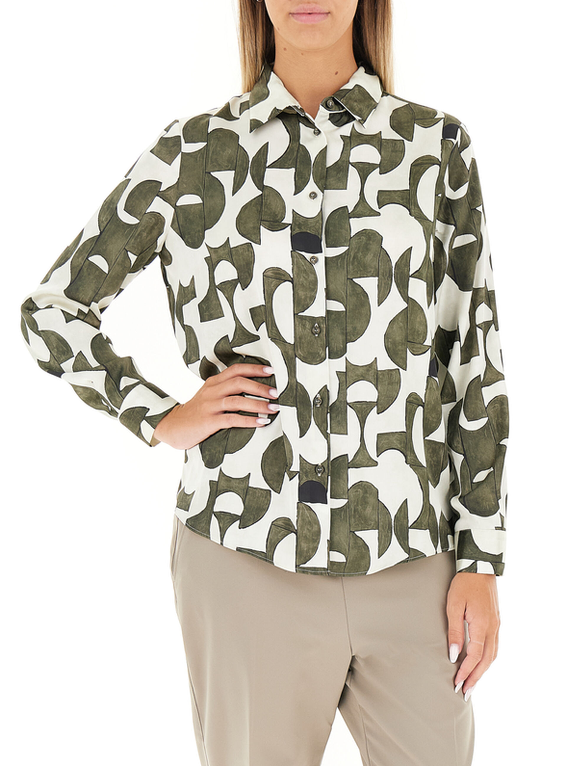 Camicia maniche lunghe VERDE OLIVA