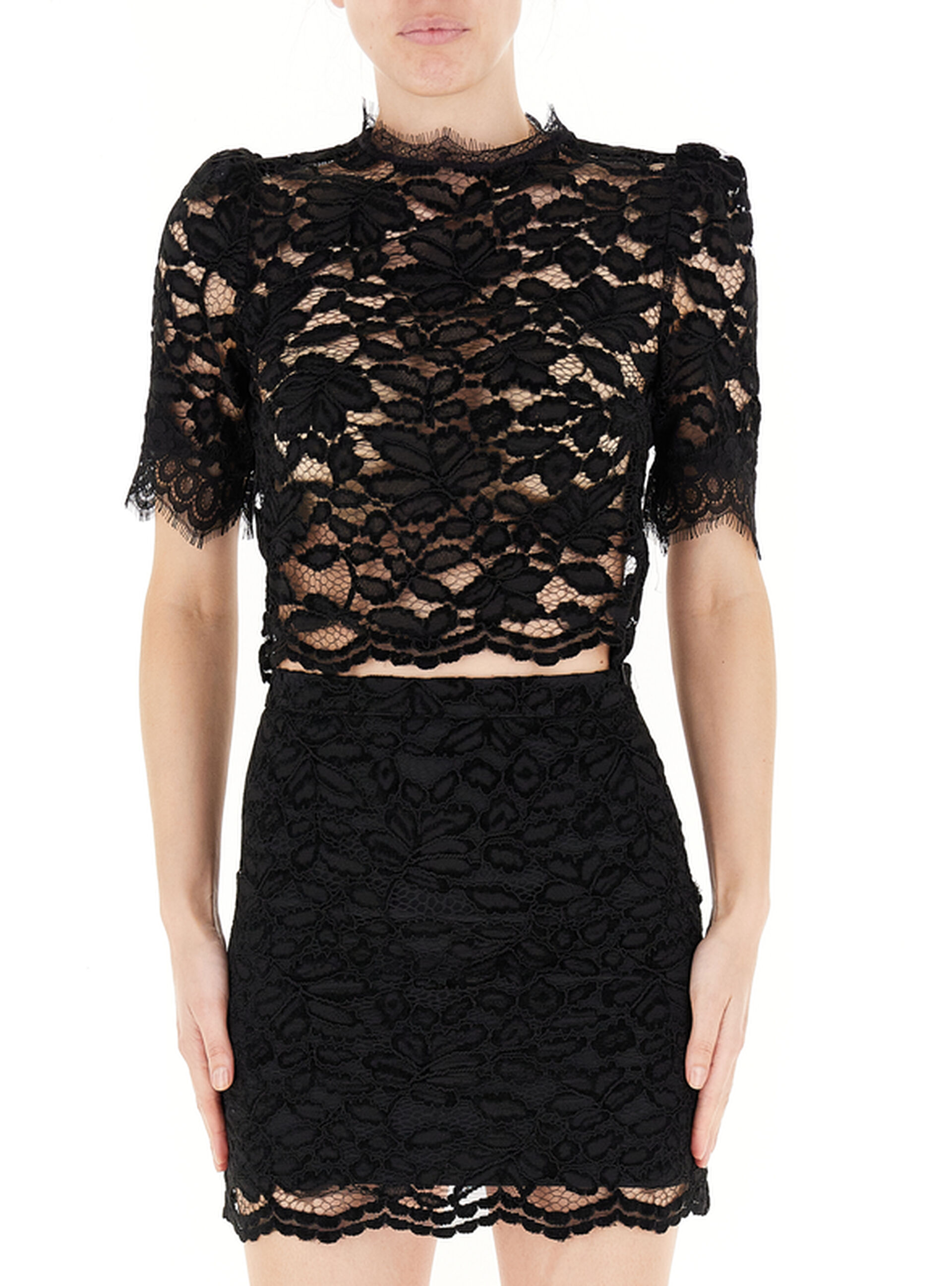 RINASCIMENTO Maglia cut-out NERO