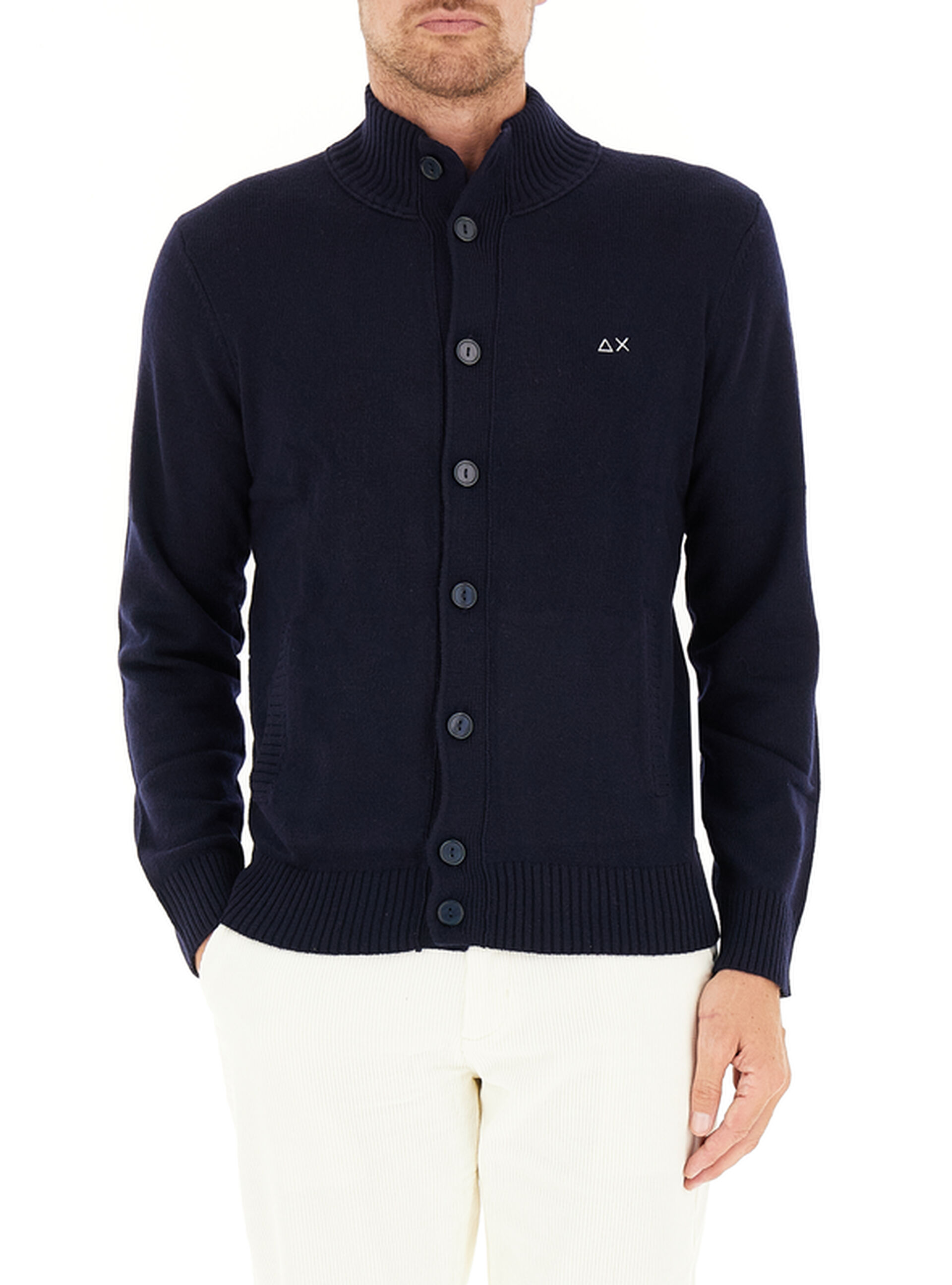 Cardigan con bottoni BLU NOTTE