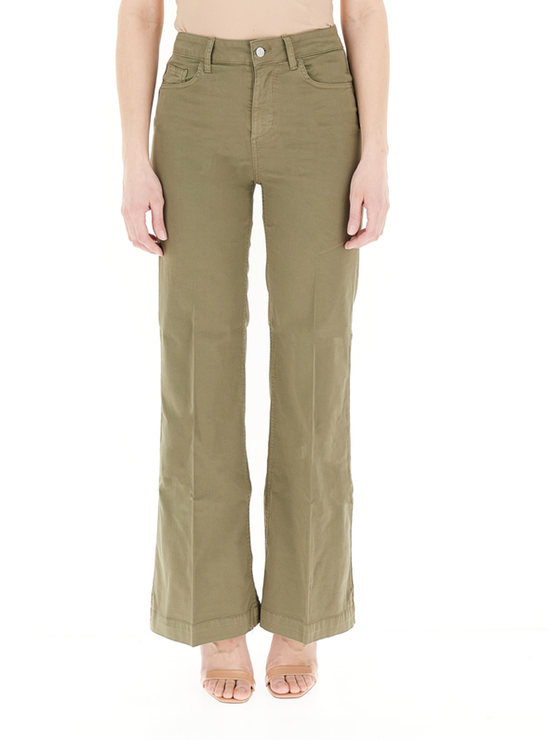 Jeans a palazzo LIU JEANS VERDE OLIVA 31