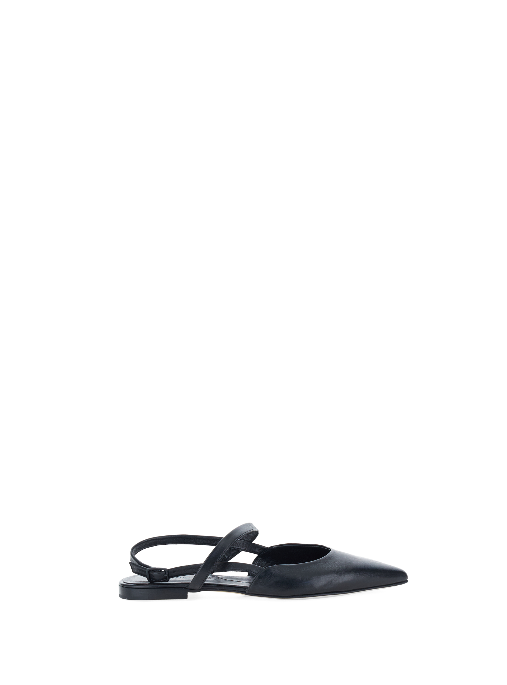 Ballerine slingback pelle NERO
