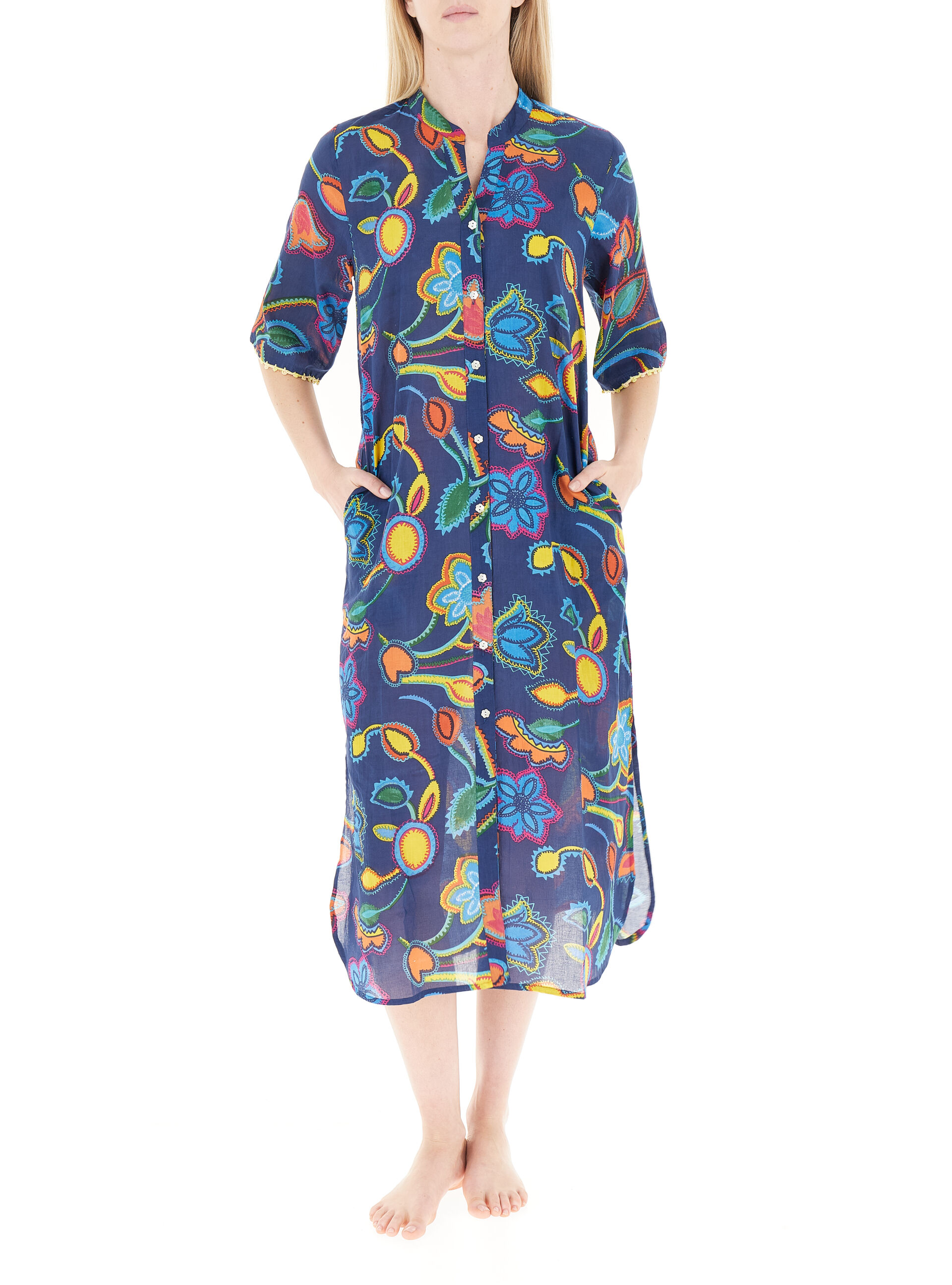 Copricostume caftano BLU SCURO M