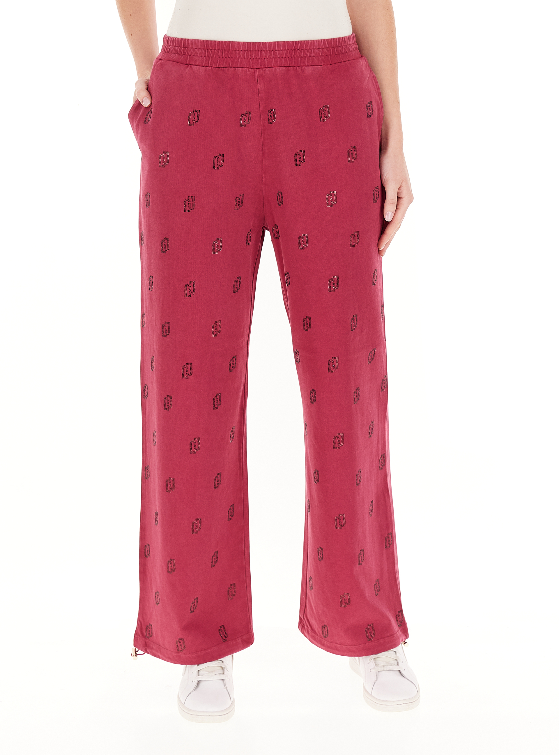 Pantaloni con strass SPORT FUCSIA M