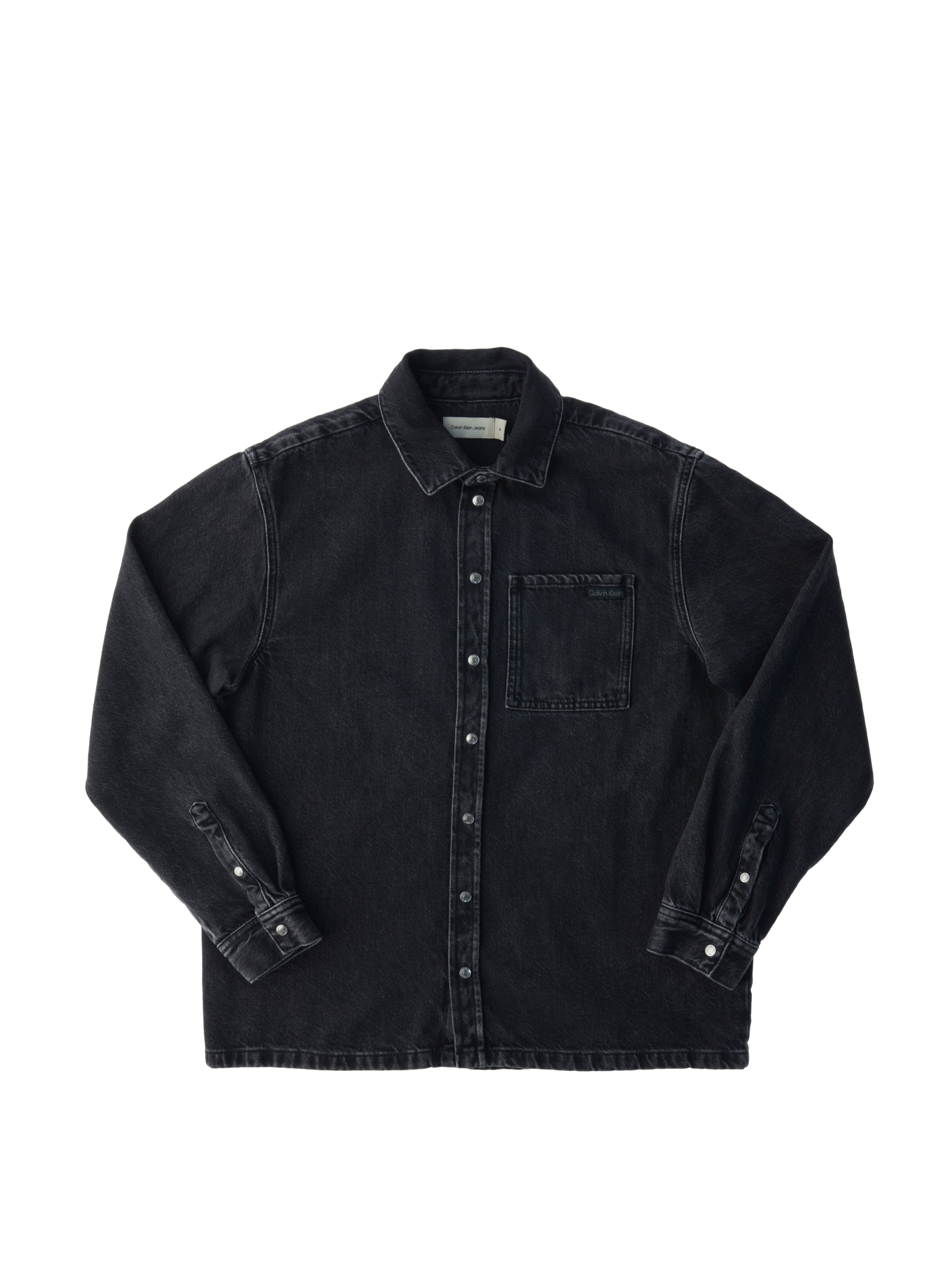 Calvin Klein Camicia in jeans NERO