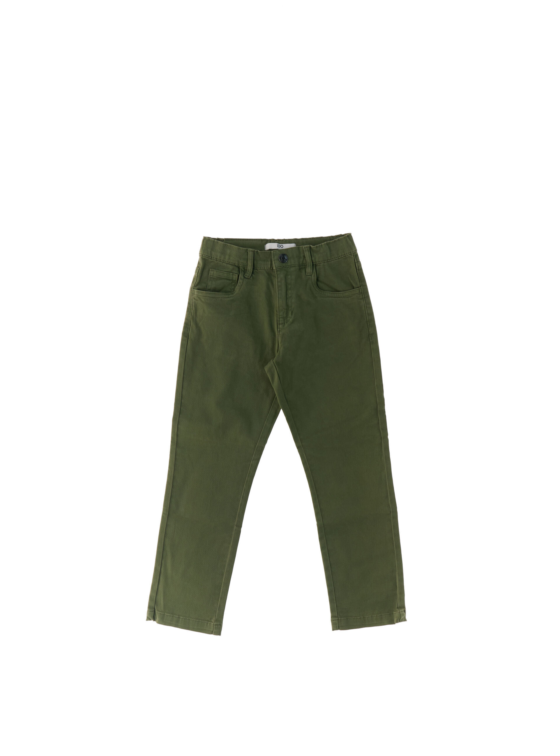 Pantalone in cotone VERDE OLIVA 6A