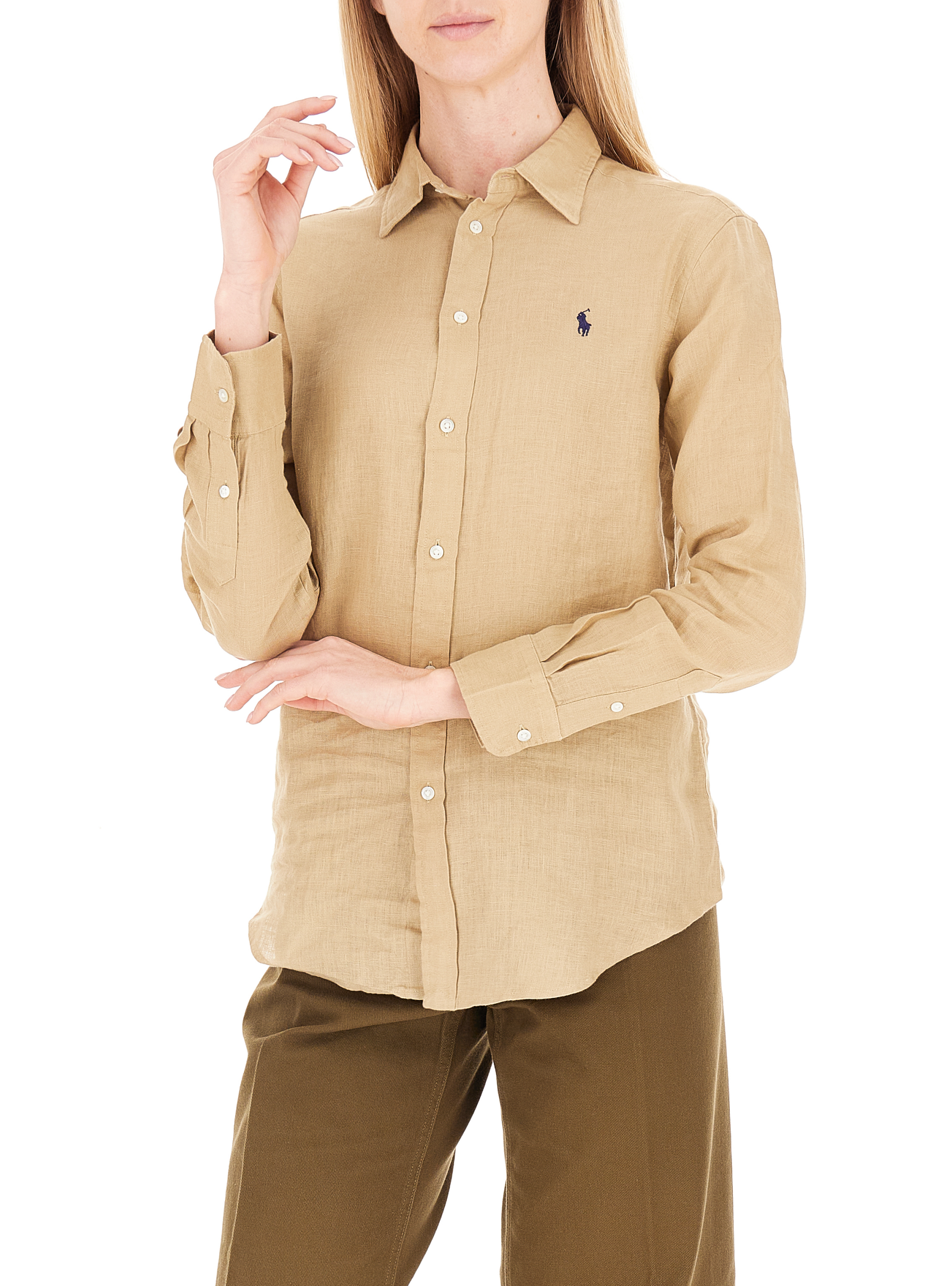 Camicia in lino POLO BEIGE XS