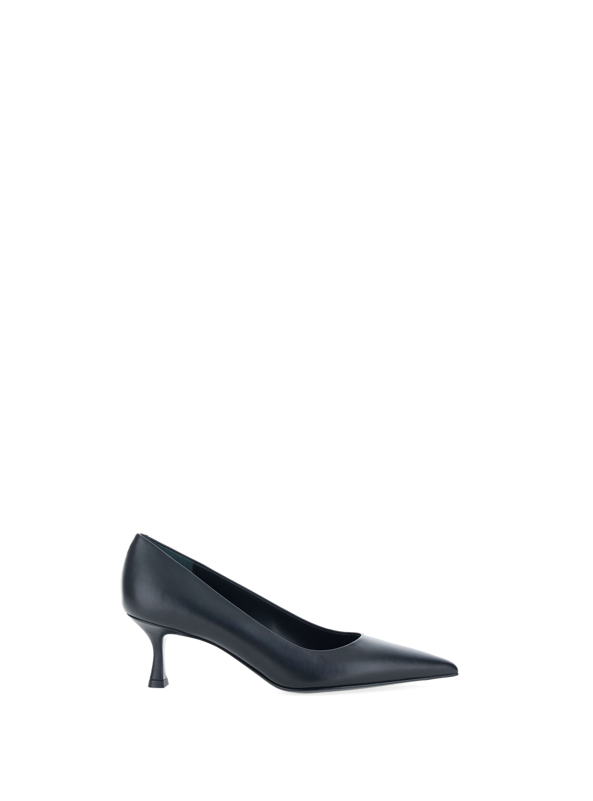 Décolleté in pelle NERO