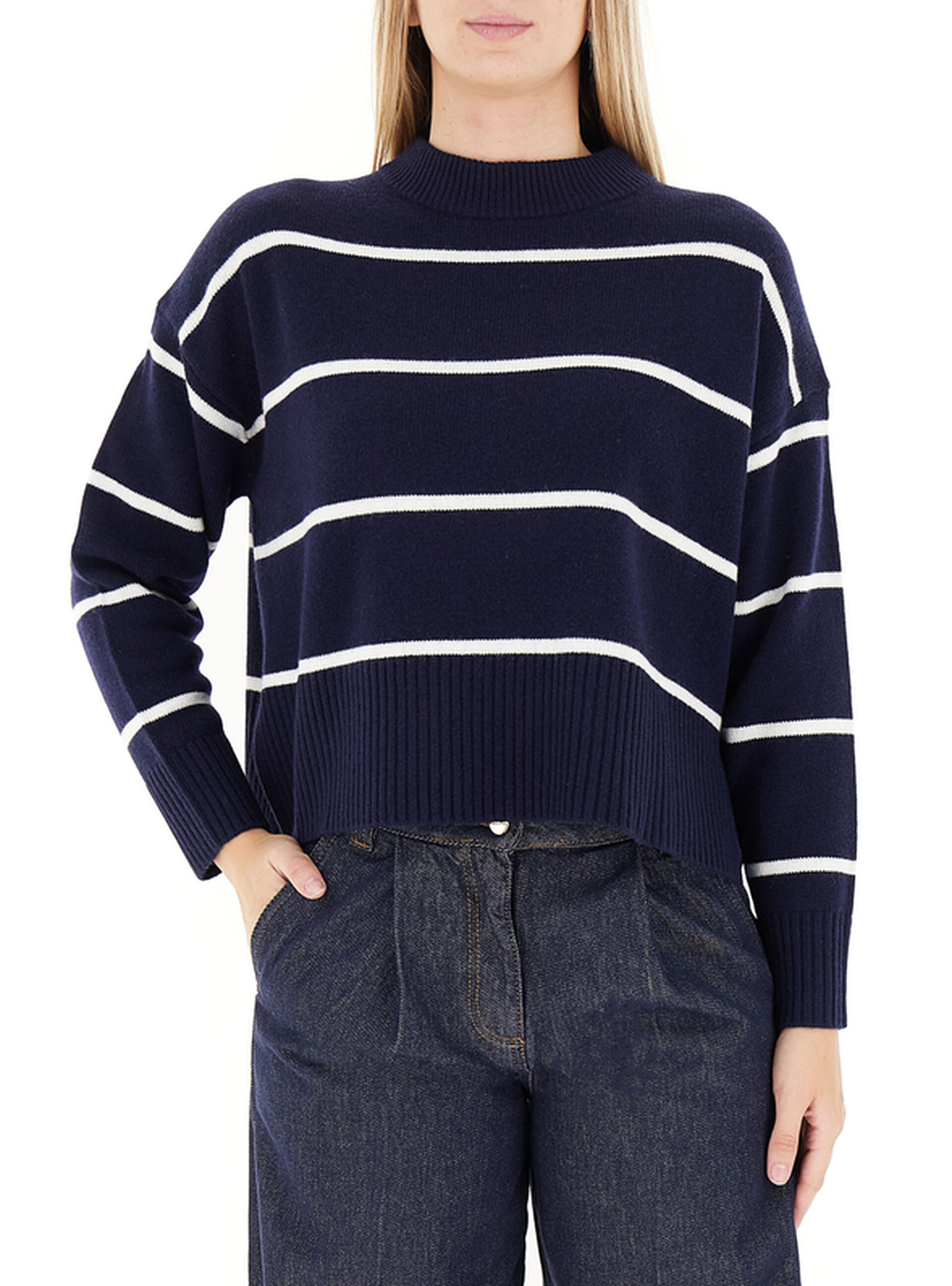 Maglione misto lana BLU NAVY M