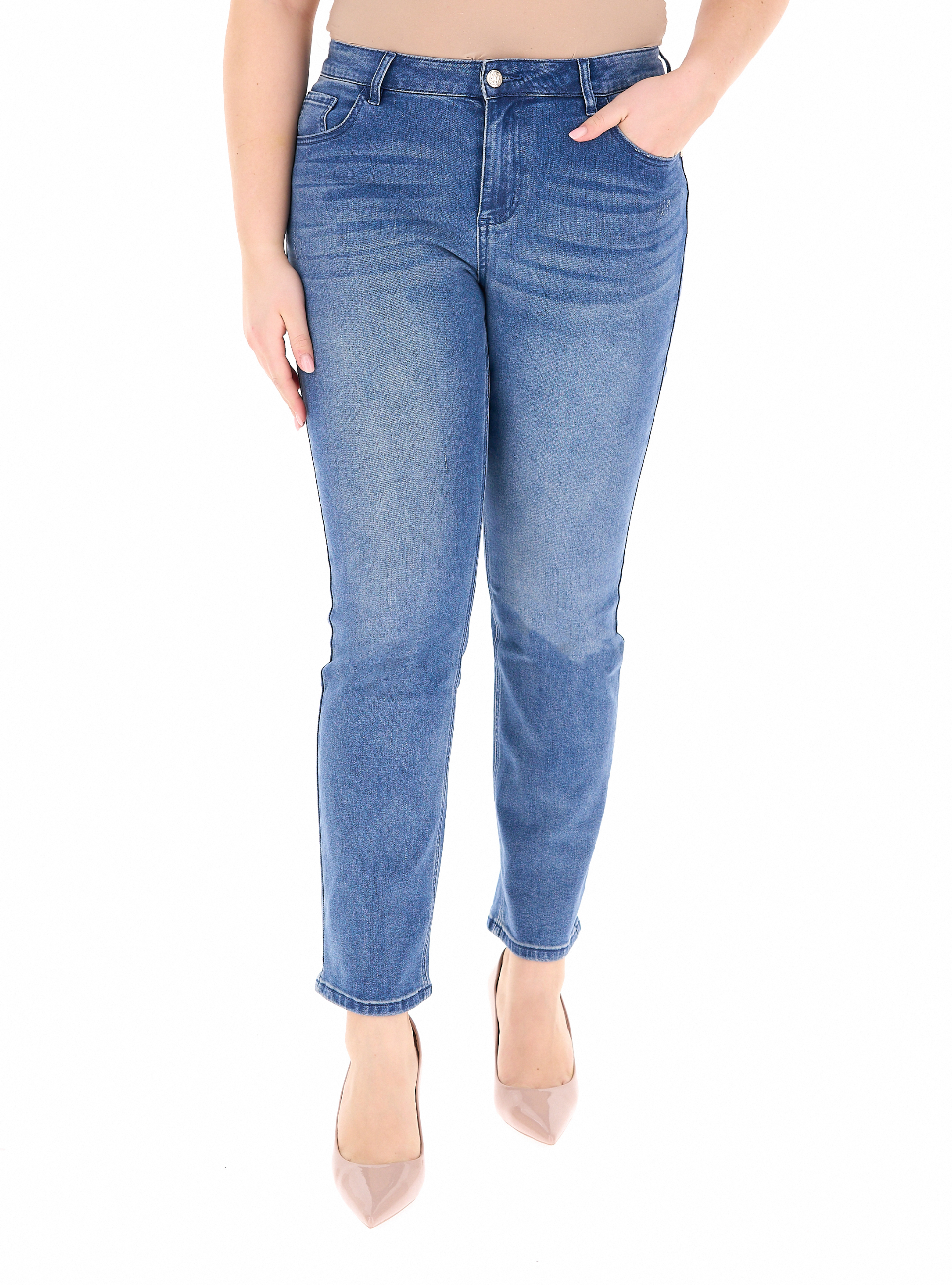 ELENA MIRO' Jeans straight leg BLU