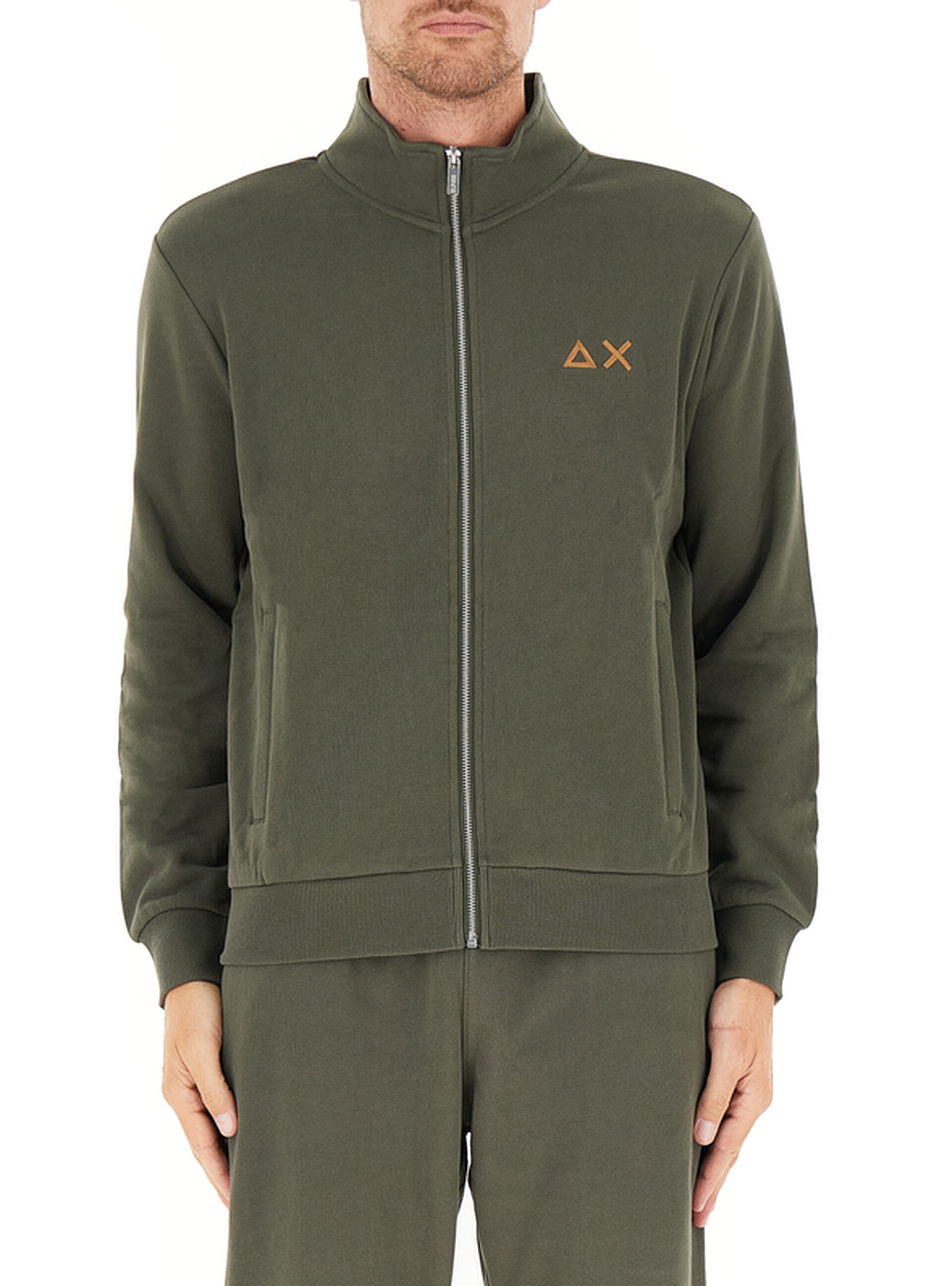 Felpa misto cotone VERDE MILITARE XL
