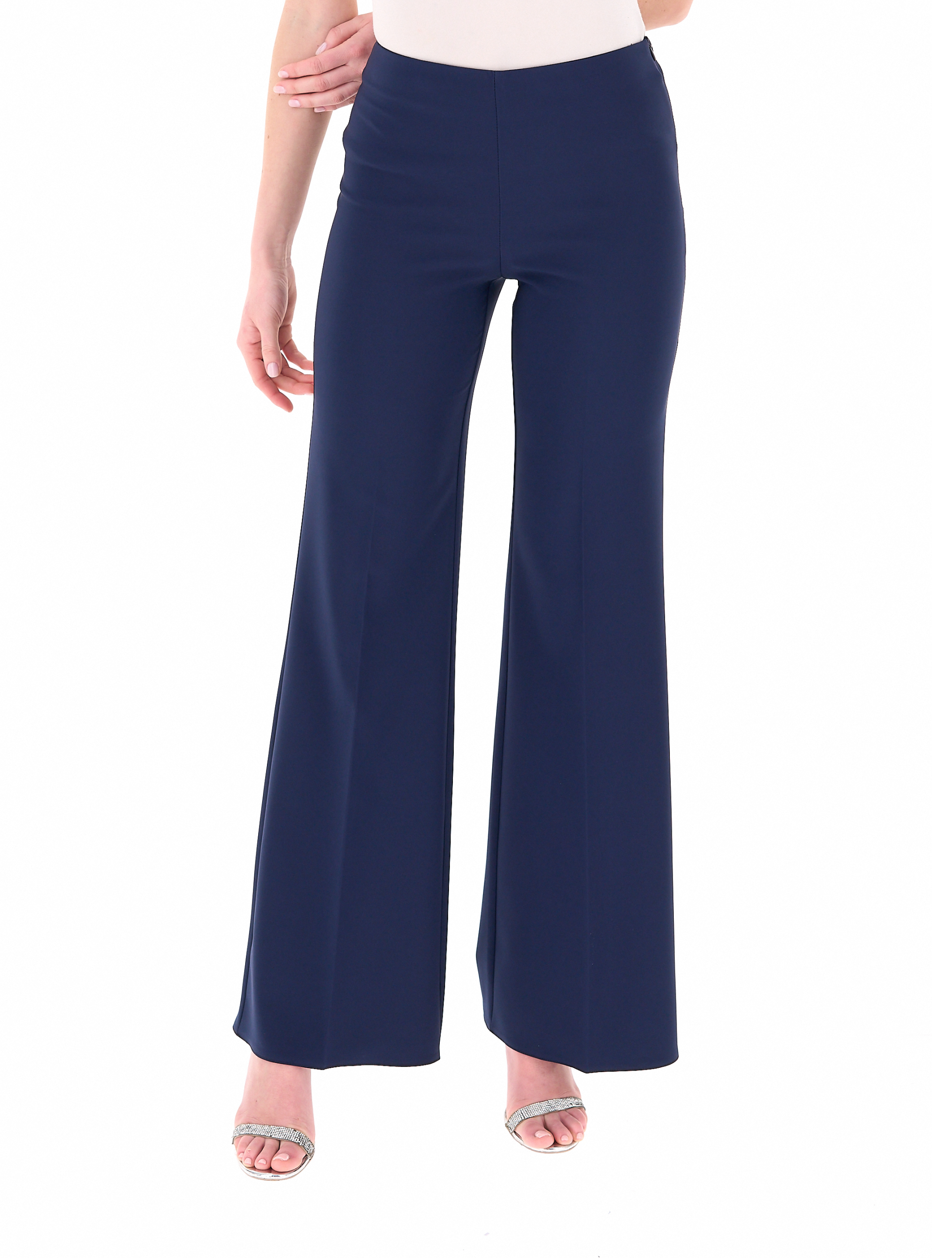 Pantalone flare BLU SCURO XL