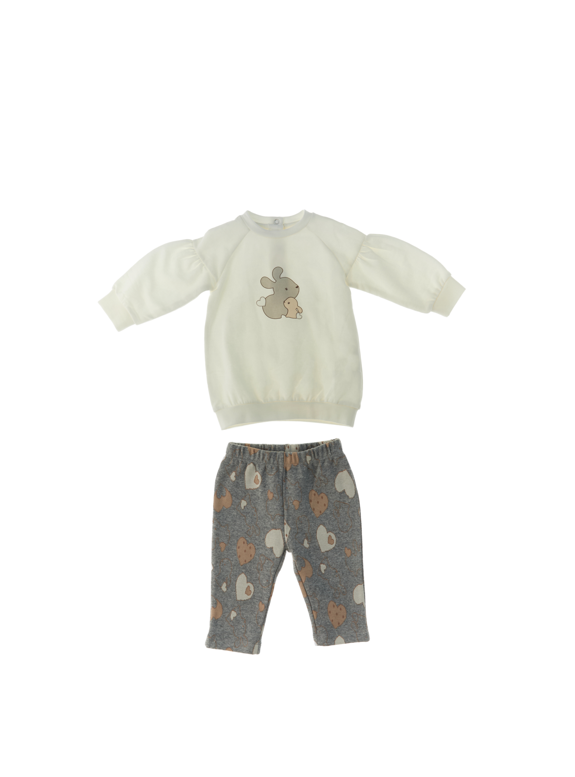 Completo 2 pz NURSERY GRIGIO 24M
