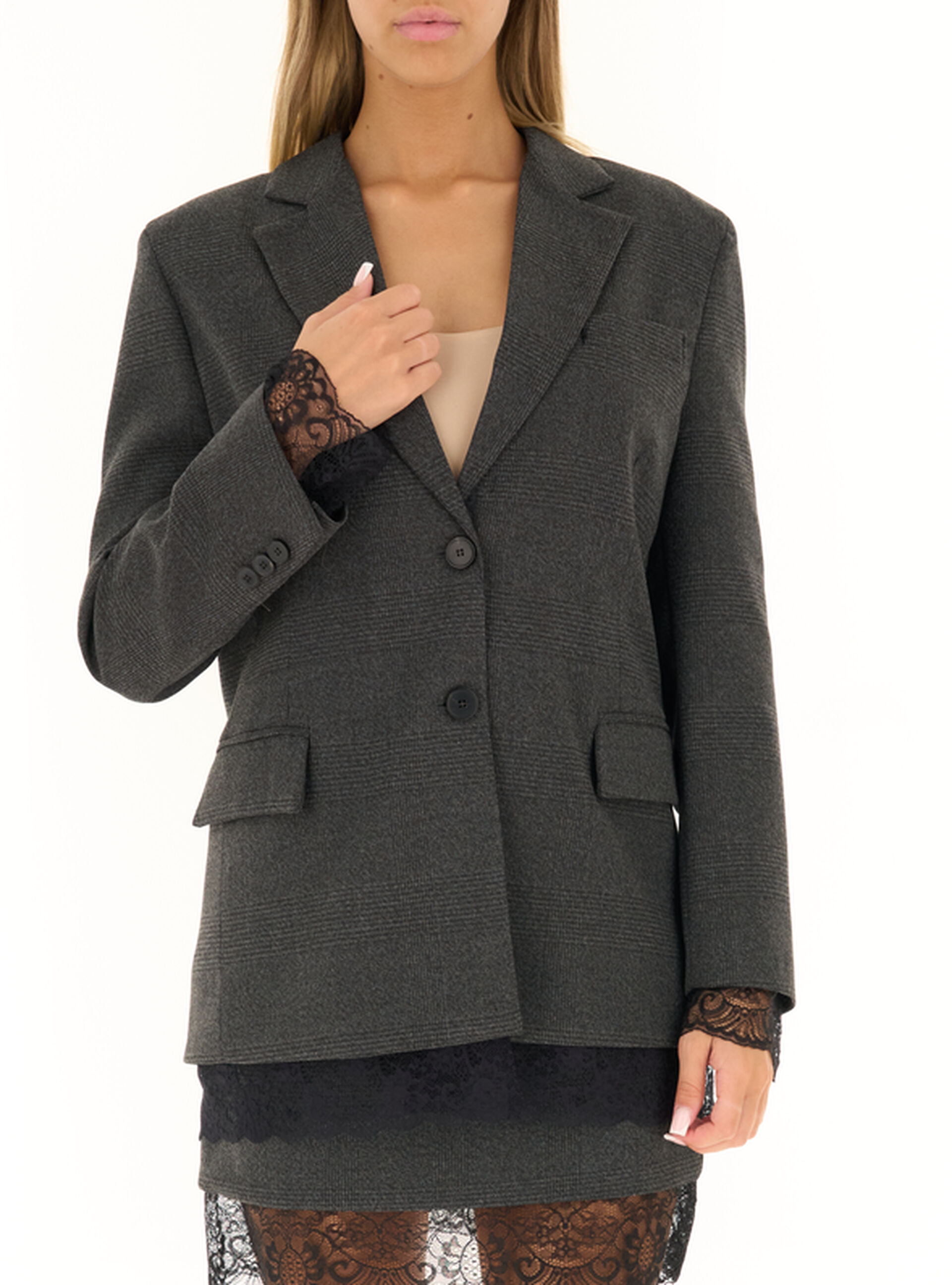 VICOLO Blazer monopetto ANTRACITE