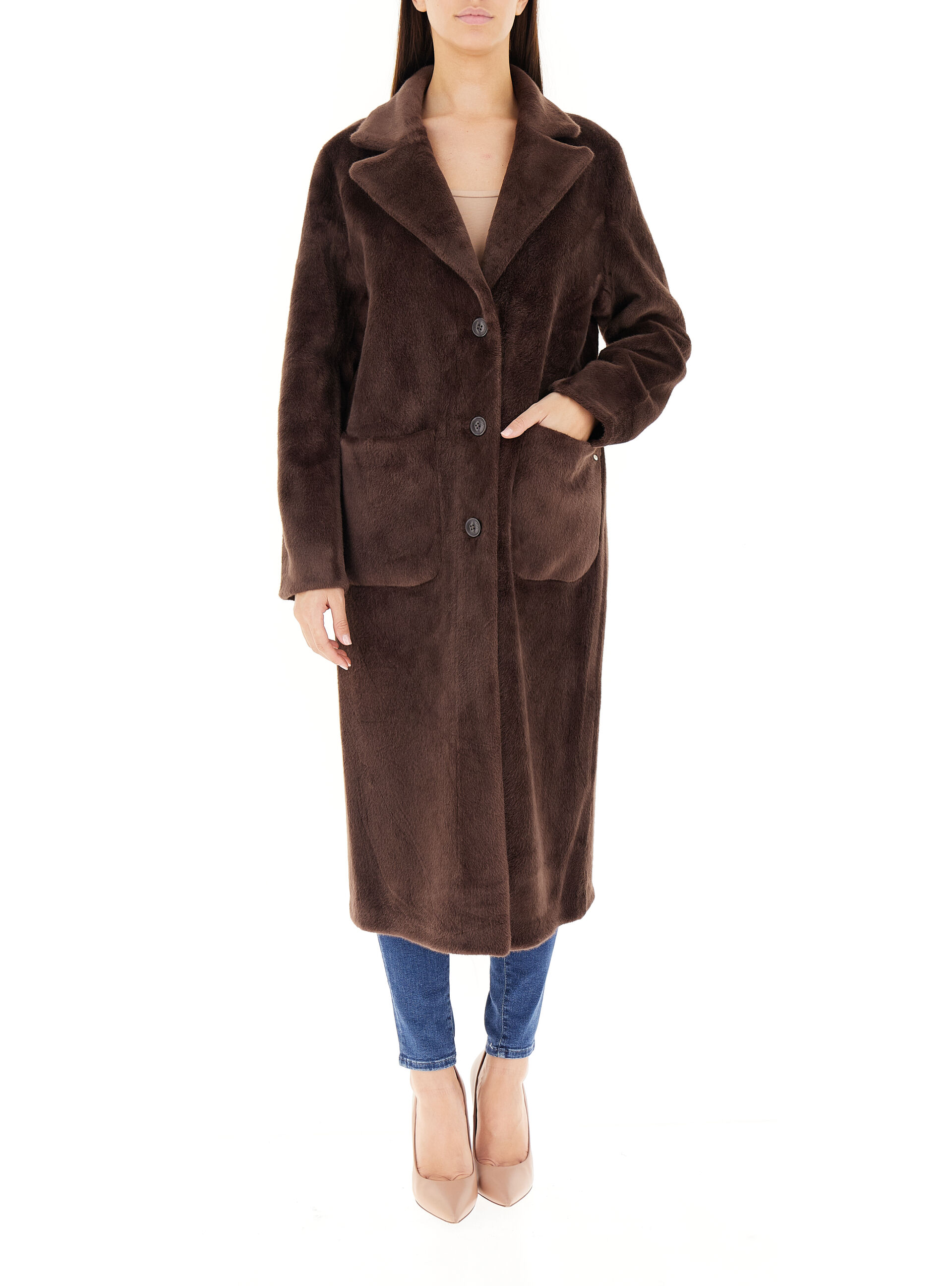 Cappotto reversibile MARRONE L