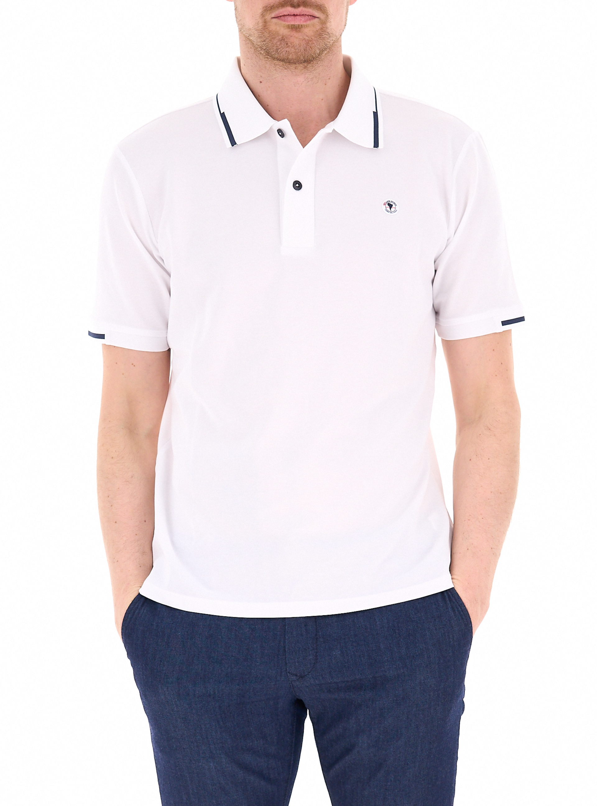 CAPE HORN Polo misto cotone BIANCO
