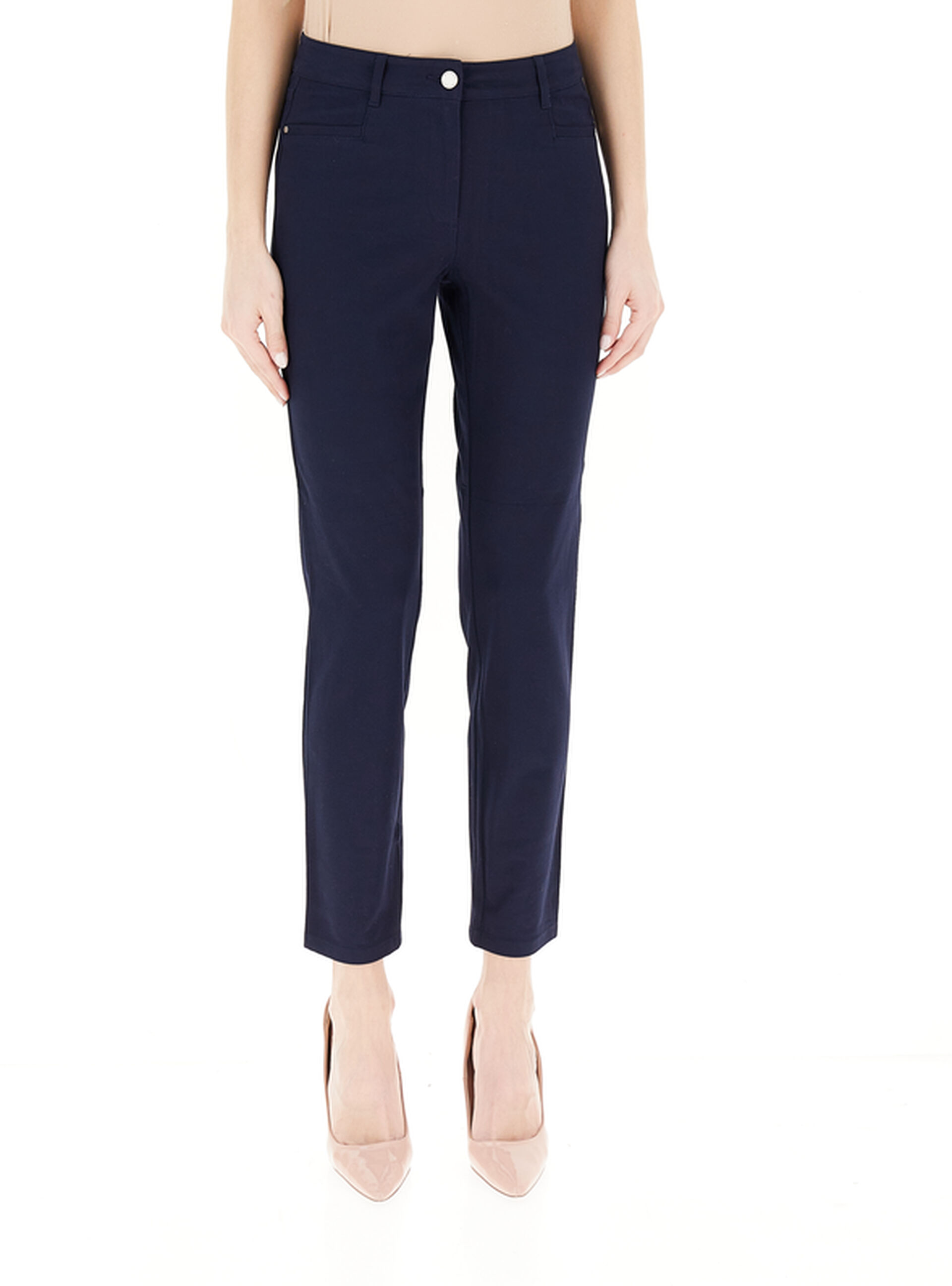 Pantalone a sigaretta BLU NAVY
