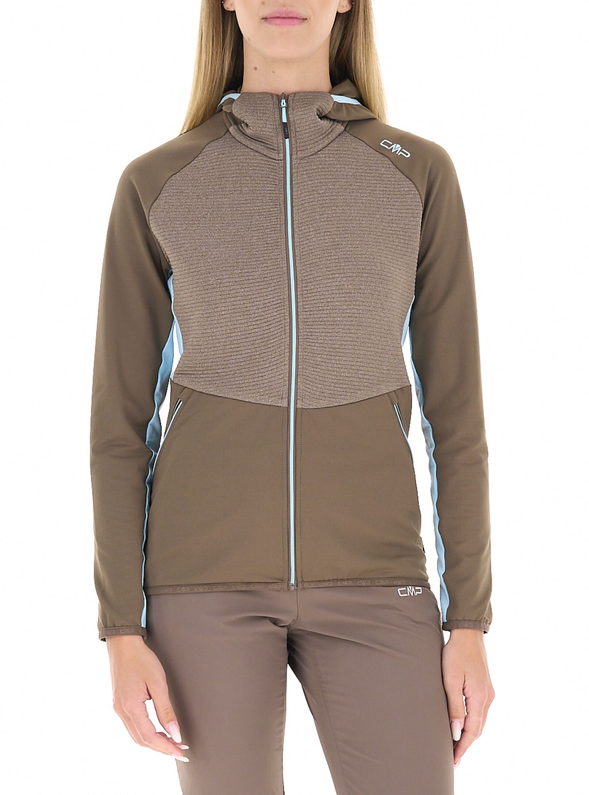 CMP Felpa con zip MARRONE 34