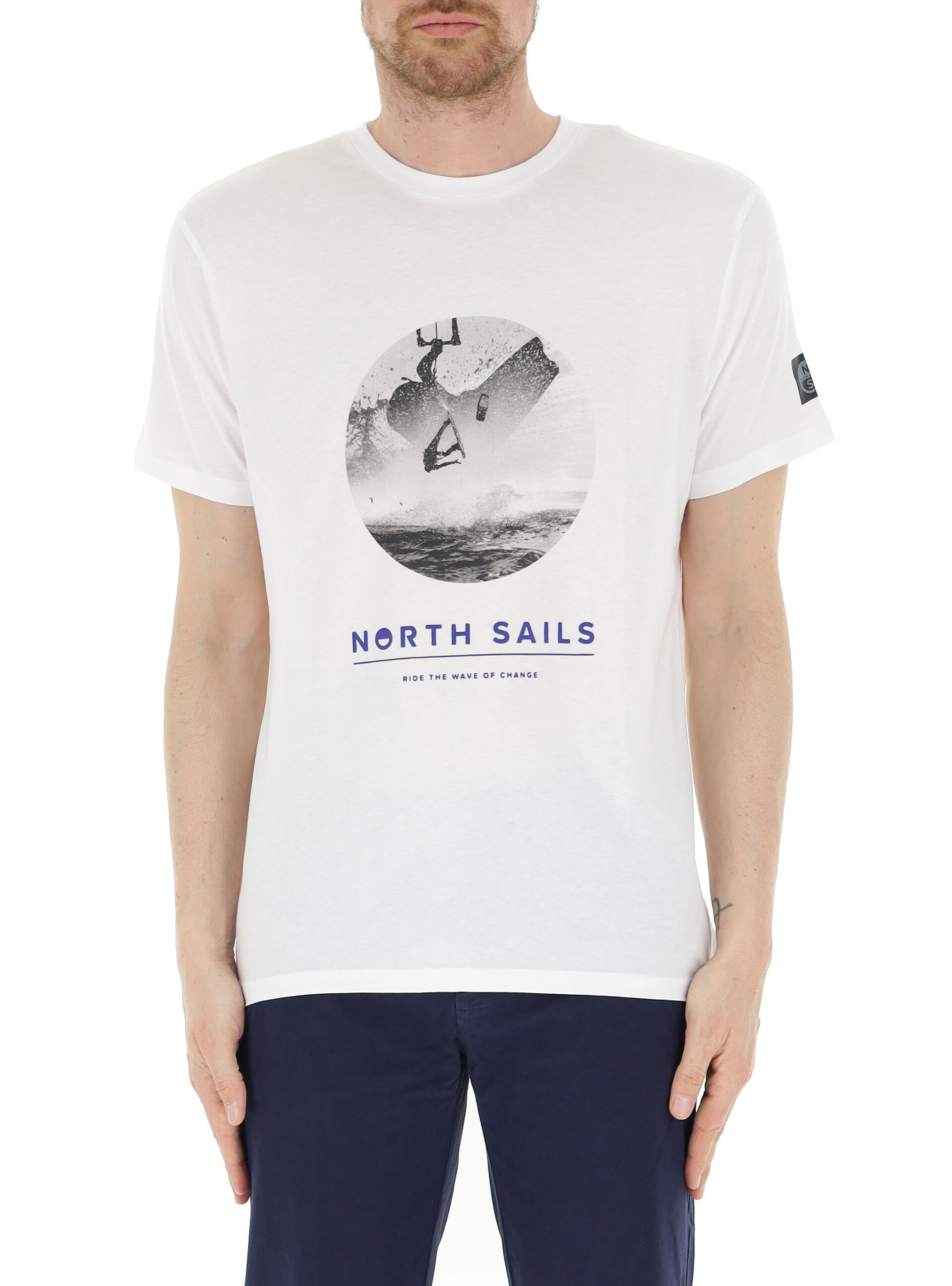 T-shirt con stampa BIANCO L