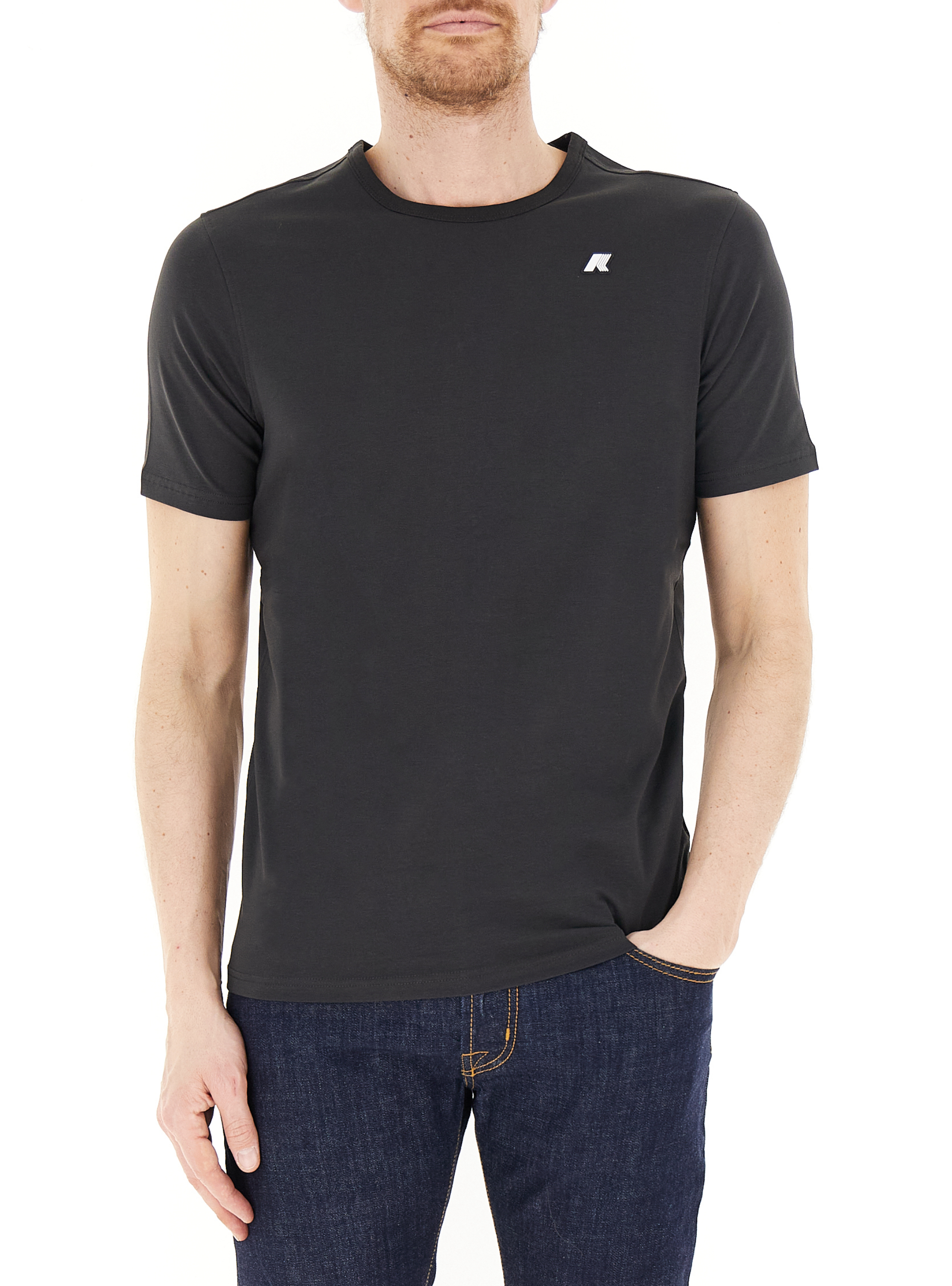 K-way T-shirt in cotone NERO XL