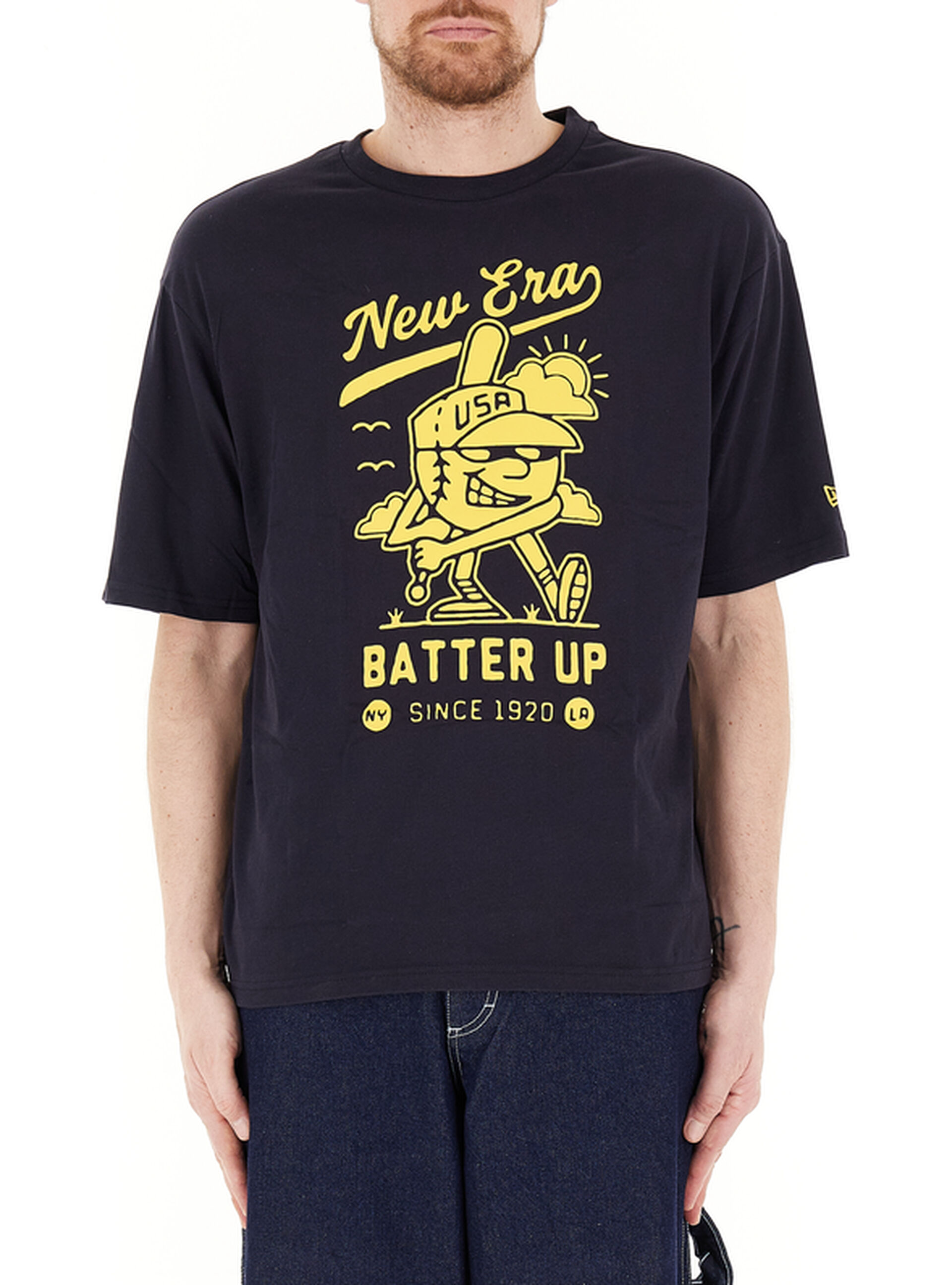 T-shirt girocollo cotone NERO