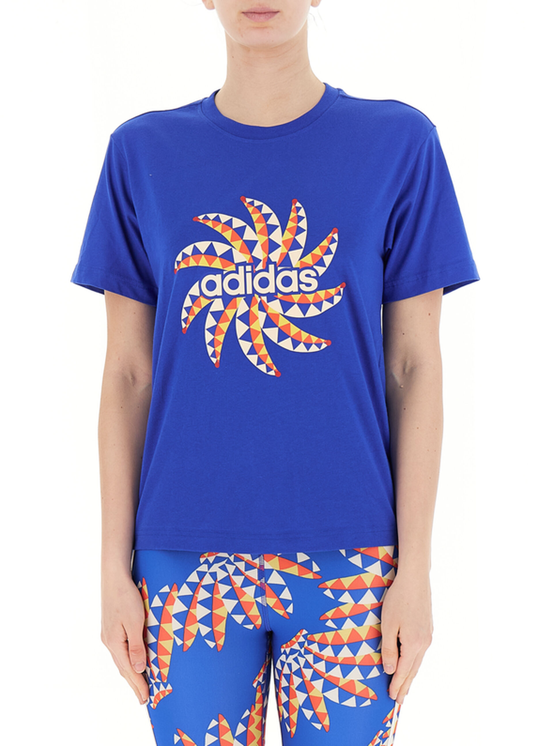 Adidas T-shirt con logo BLU