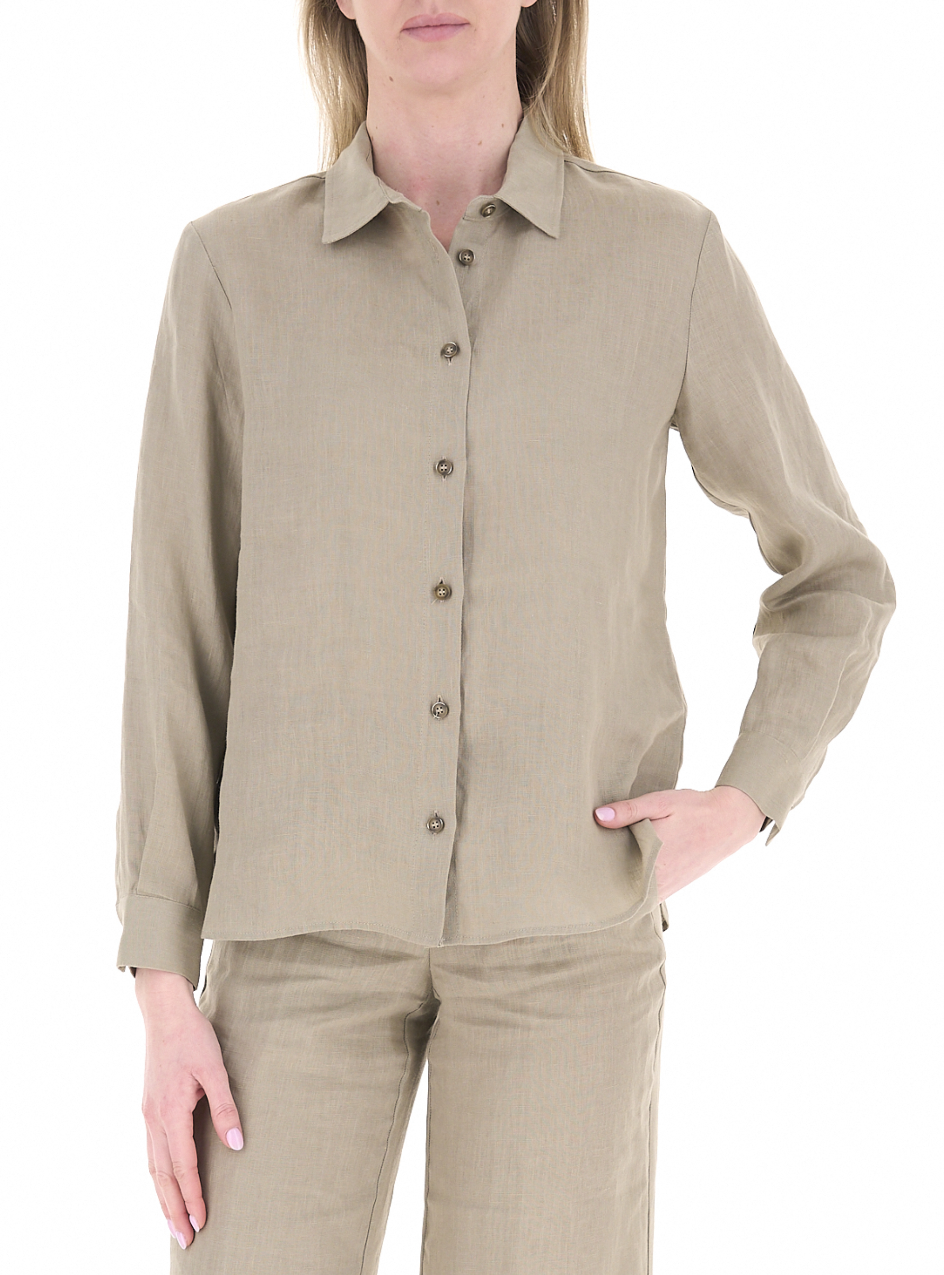 LINKS Camicia in lino ECRU