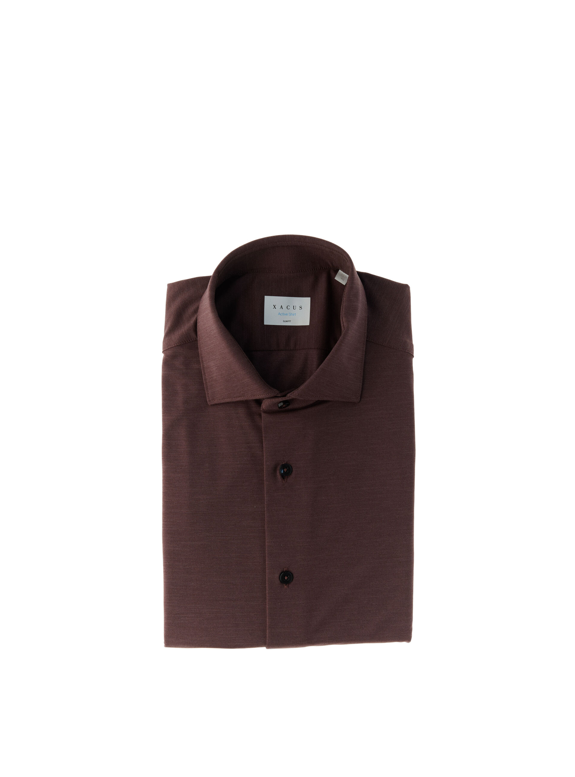 XACUS Camicia active slim MARRONE