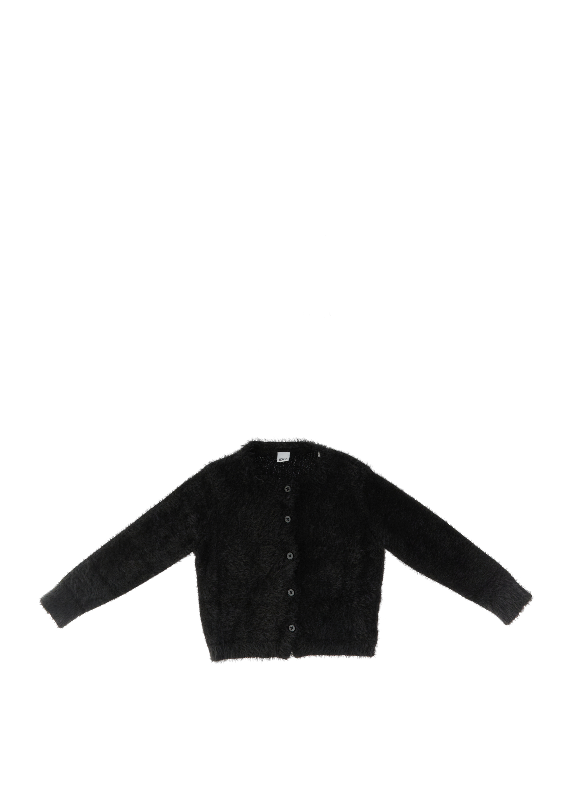 IDO Cardigan girocollo NERO 24M
