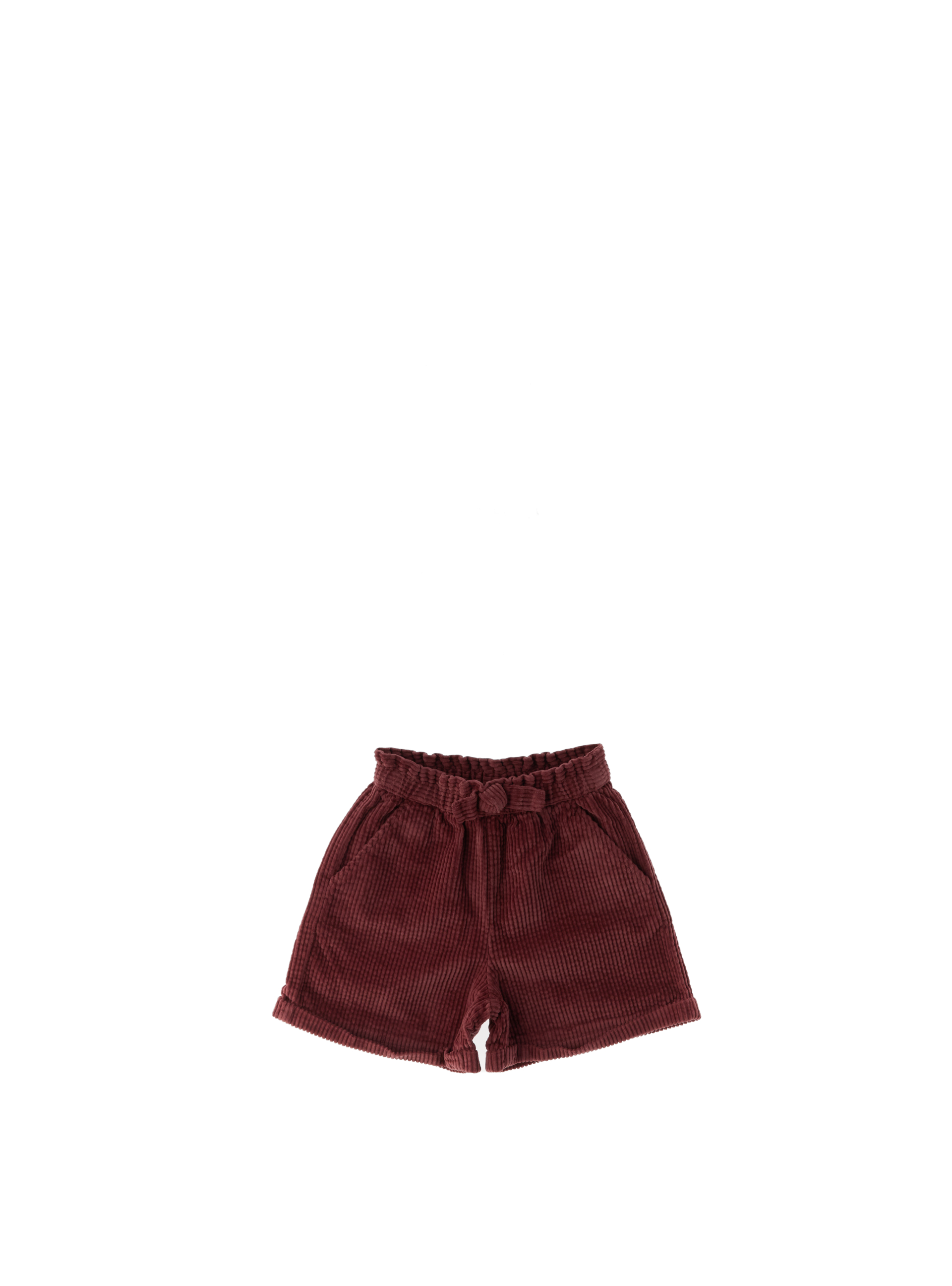 IDO Shorts in velluto BORDEAUX