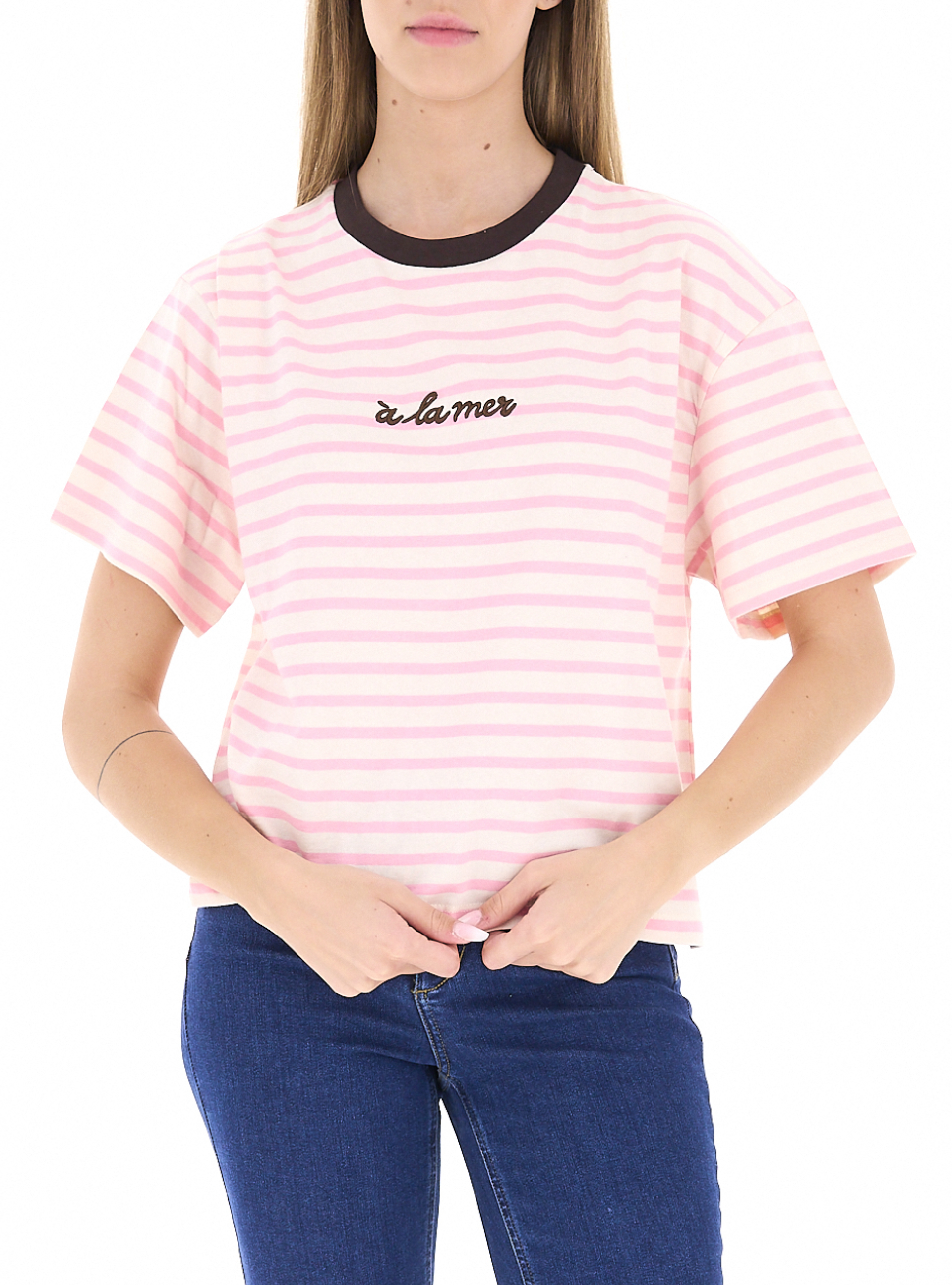 T-shirt girocollo ROSA M