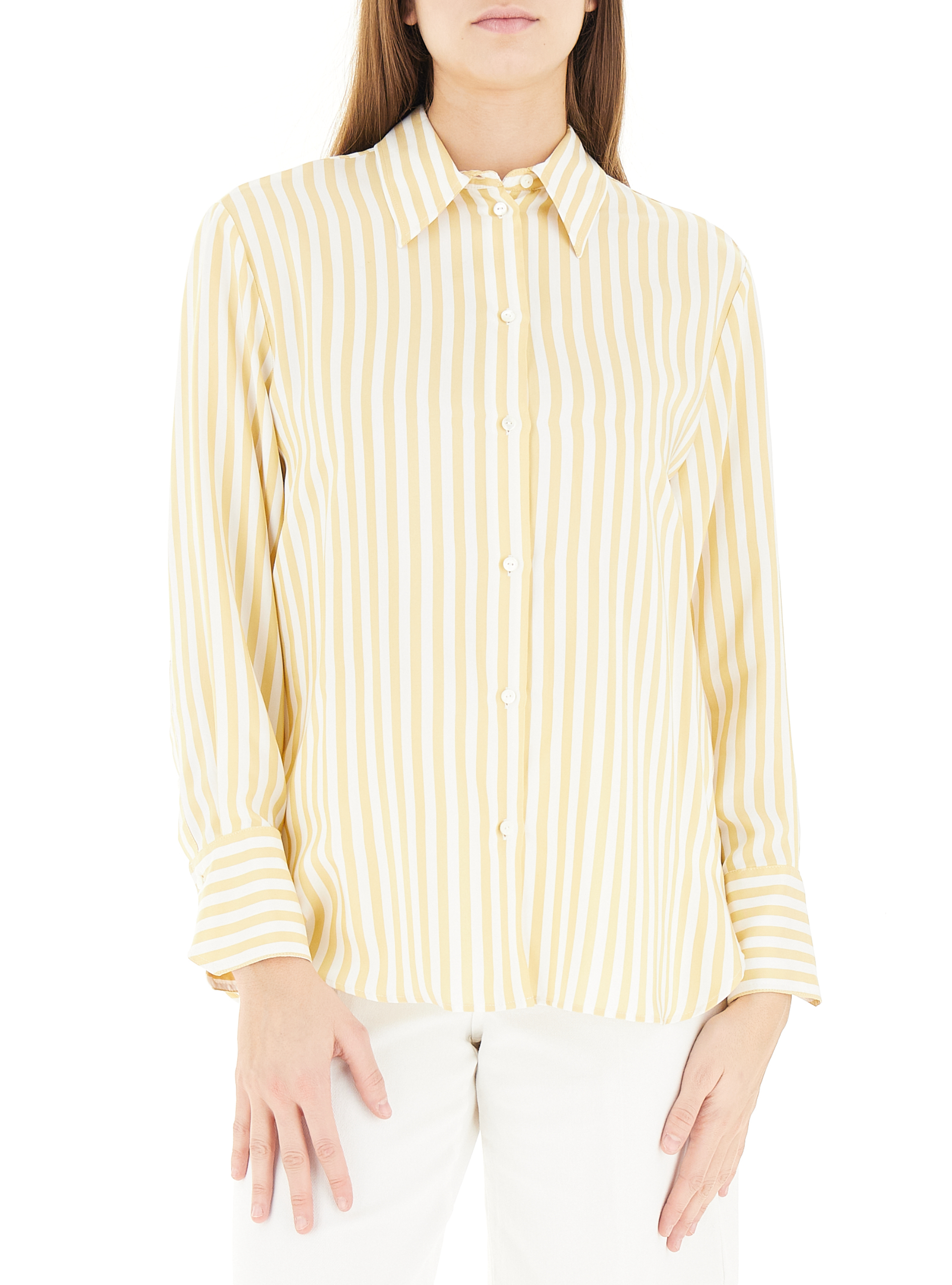 Camicia a righe GIALLO 48