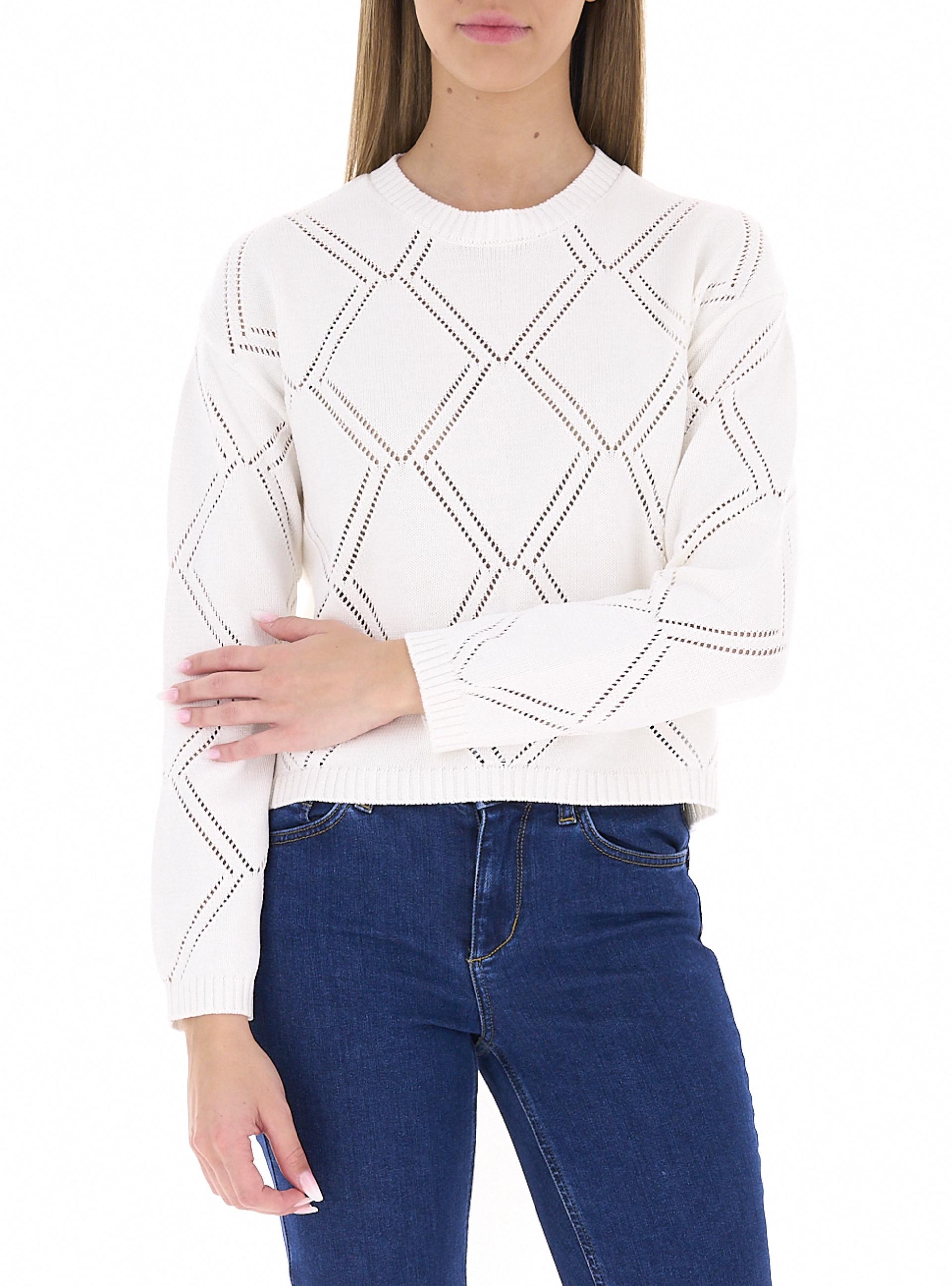 Maglia misto viscosa BIANCO S