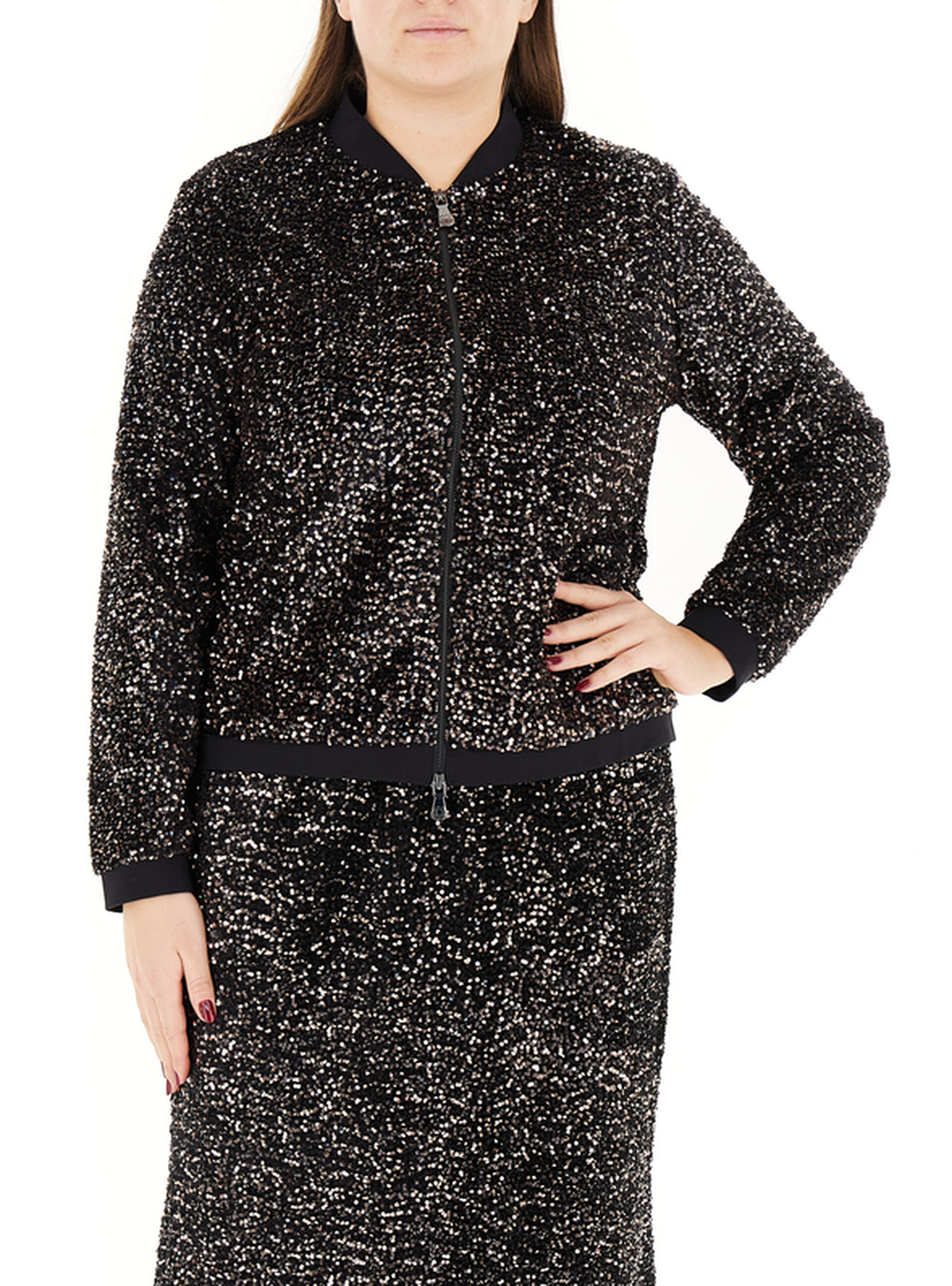 Felpa con paillettes COLLECTION NERO L