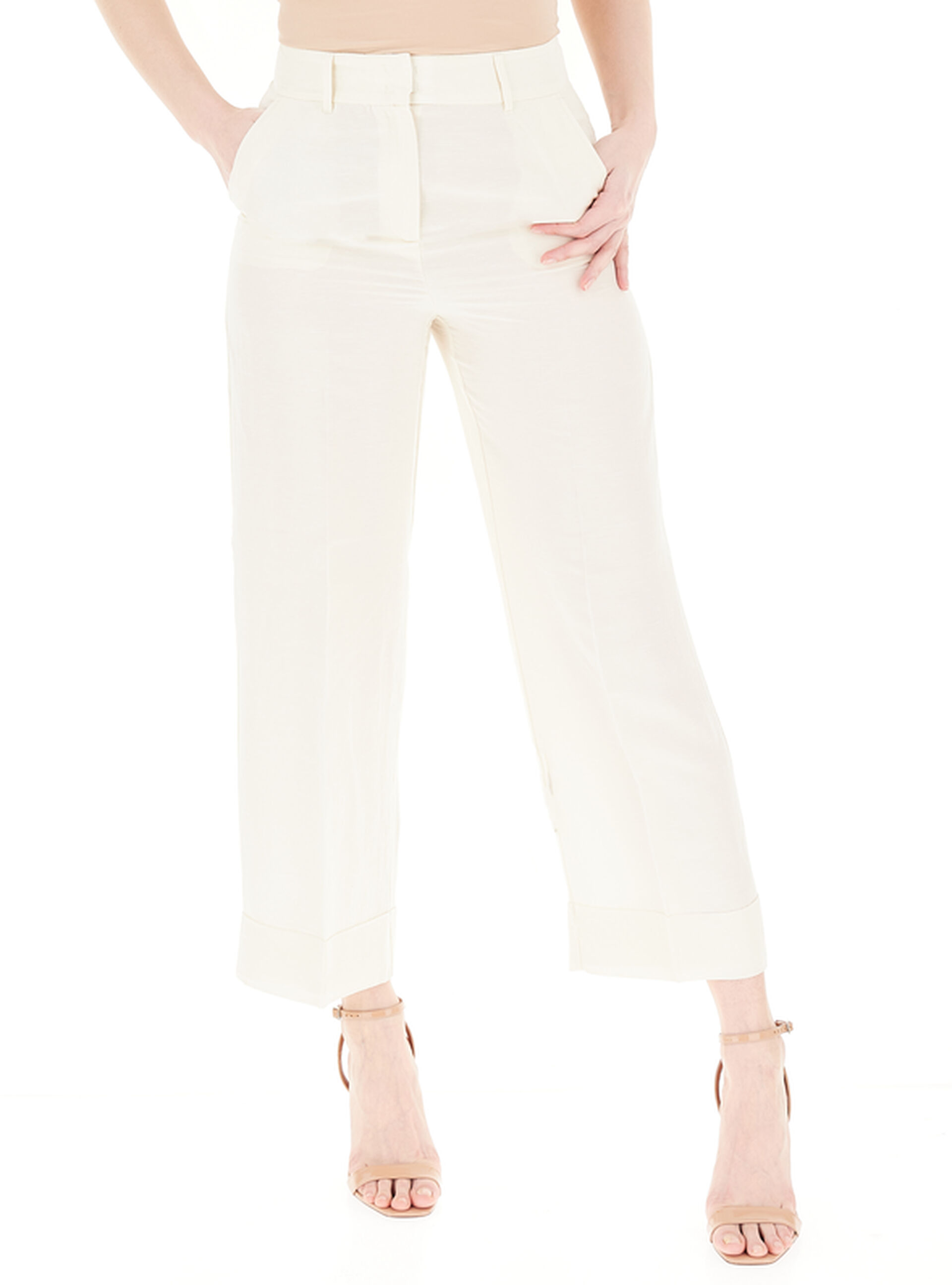 Pantalone straight leg BEIGE