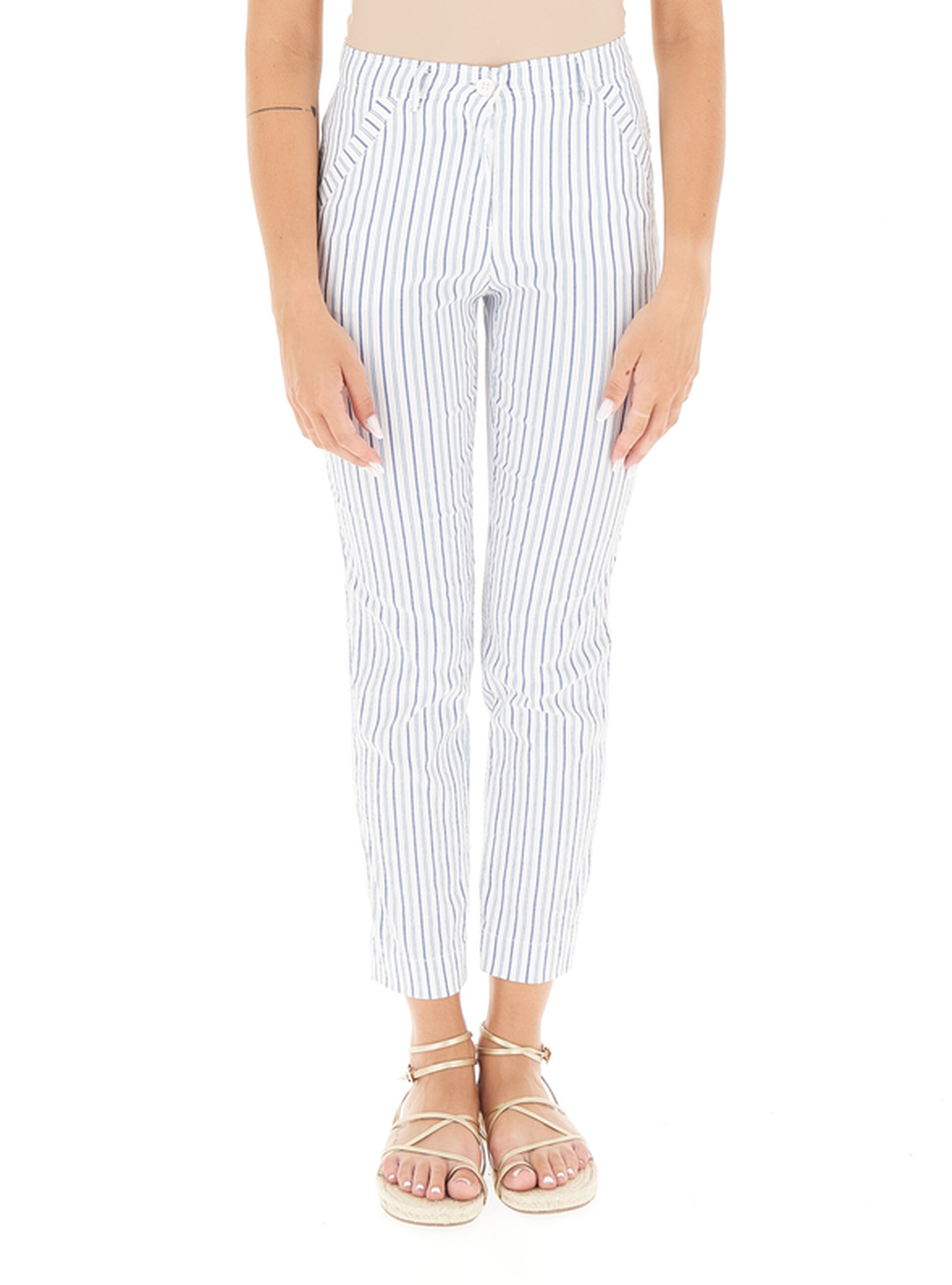 Pantalone a sigaretta AZZURRO
