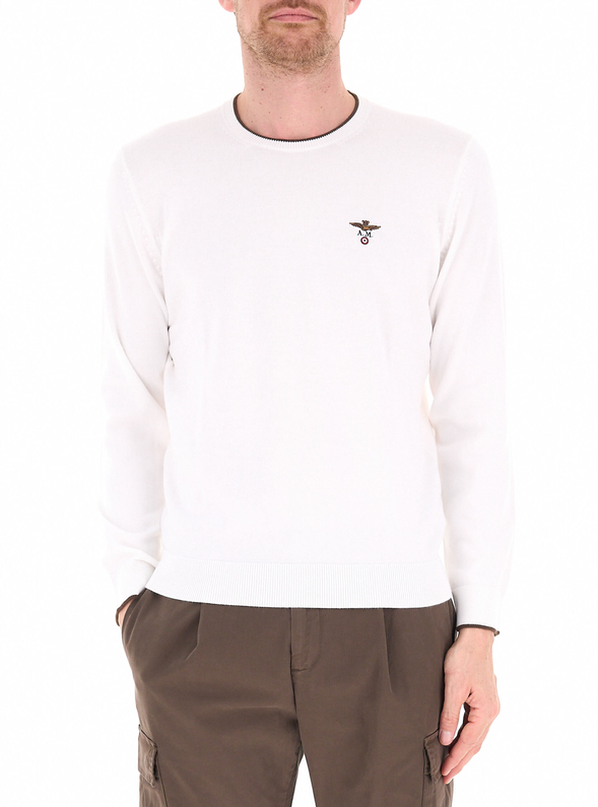 Maglione girocollo PANNA L