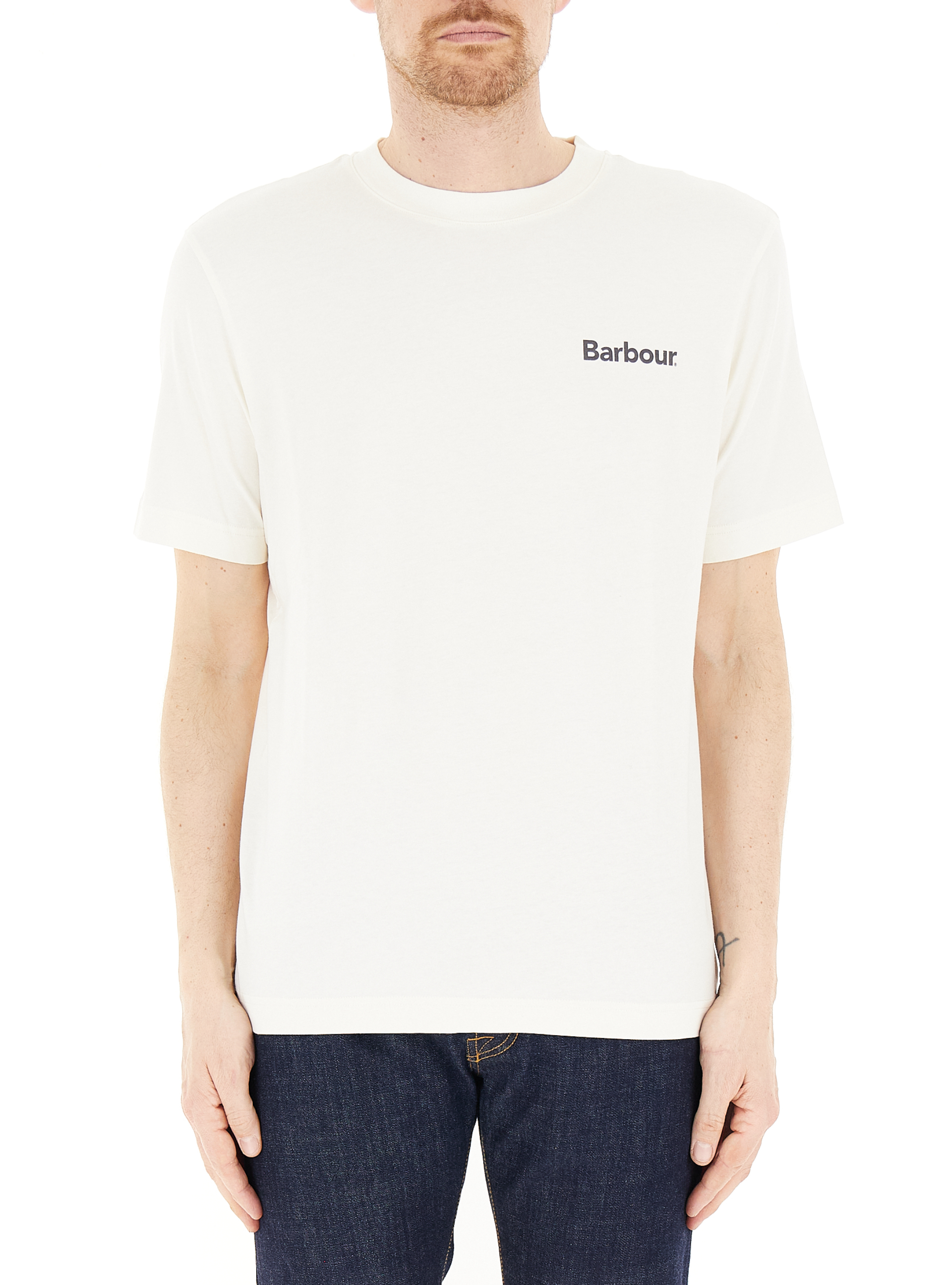 Barbour T-shirt girocollo BURRO
