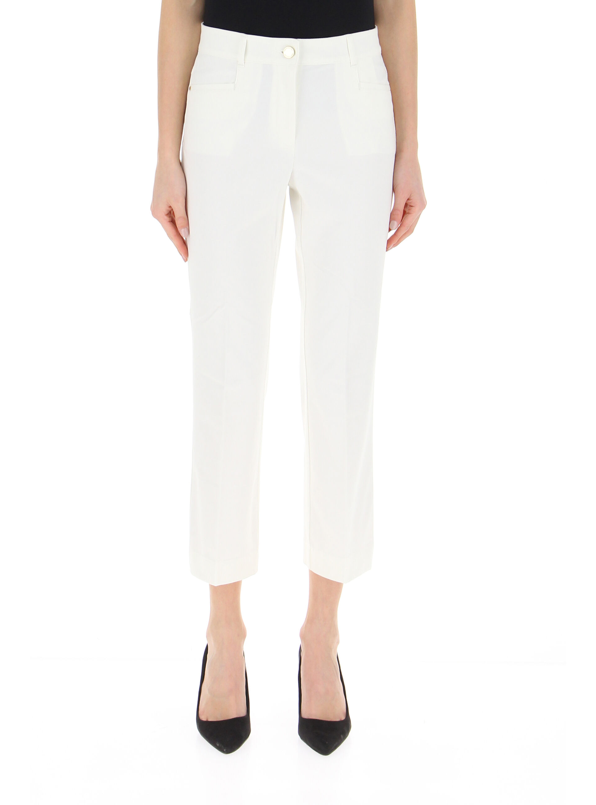 Pantalone cropped BIANCO 40